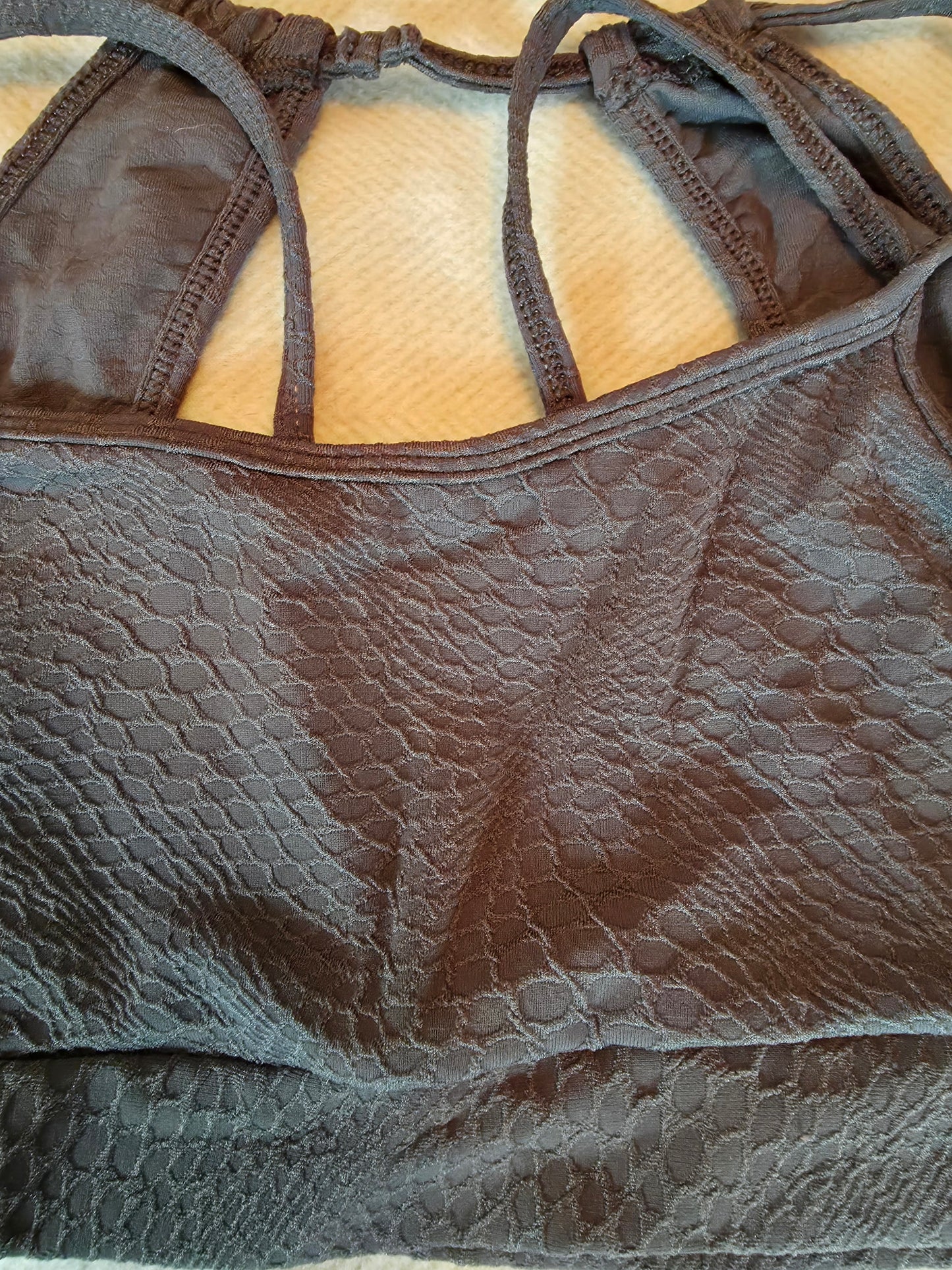 Paw Drazzel Boutique Women's Athletic Wear, Two-Piece, Short-Leg, Sports Bra, High Waist, Scrunch Booty, Jacquard Loom, Workout Set