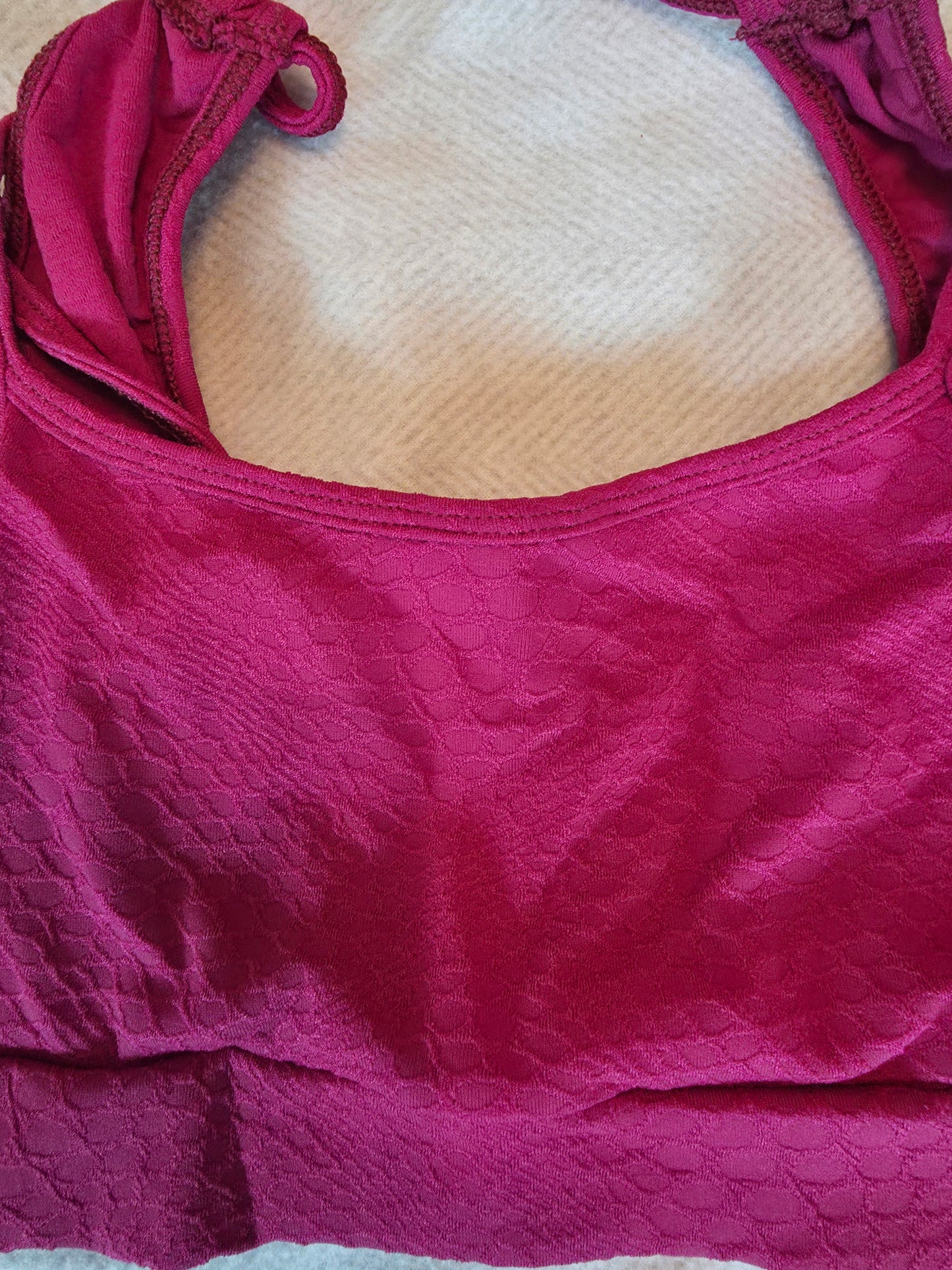 Paw Drazzel Boutique Women's Athletic Wear, Two-Piece, Short-Leg, Sports Bra, High Waist, Scrunch Booty, Jacquard Loom, Workout Set