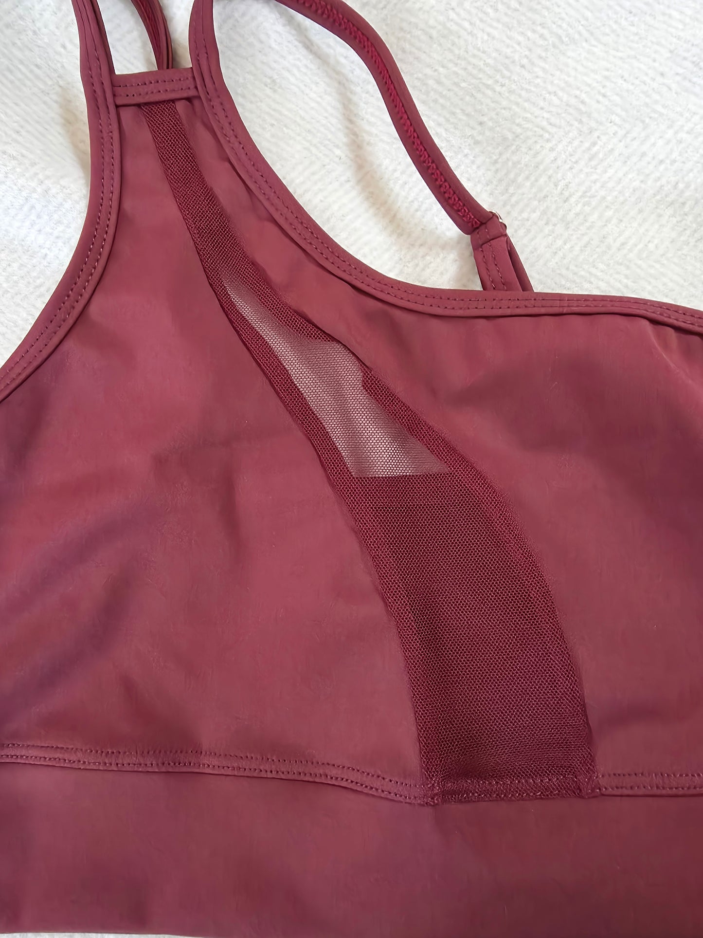 Paw Drazzel Boutique Women's Athletic Wear, Two-Piece, Long-Leg, Over-One-Shoulder Sports Bra, High Waist, Scrunch Booty, Sheer Paneled, Lycra Workout Set