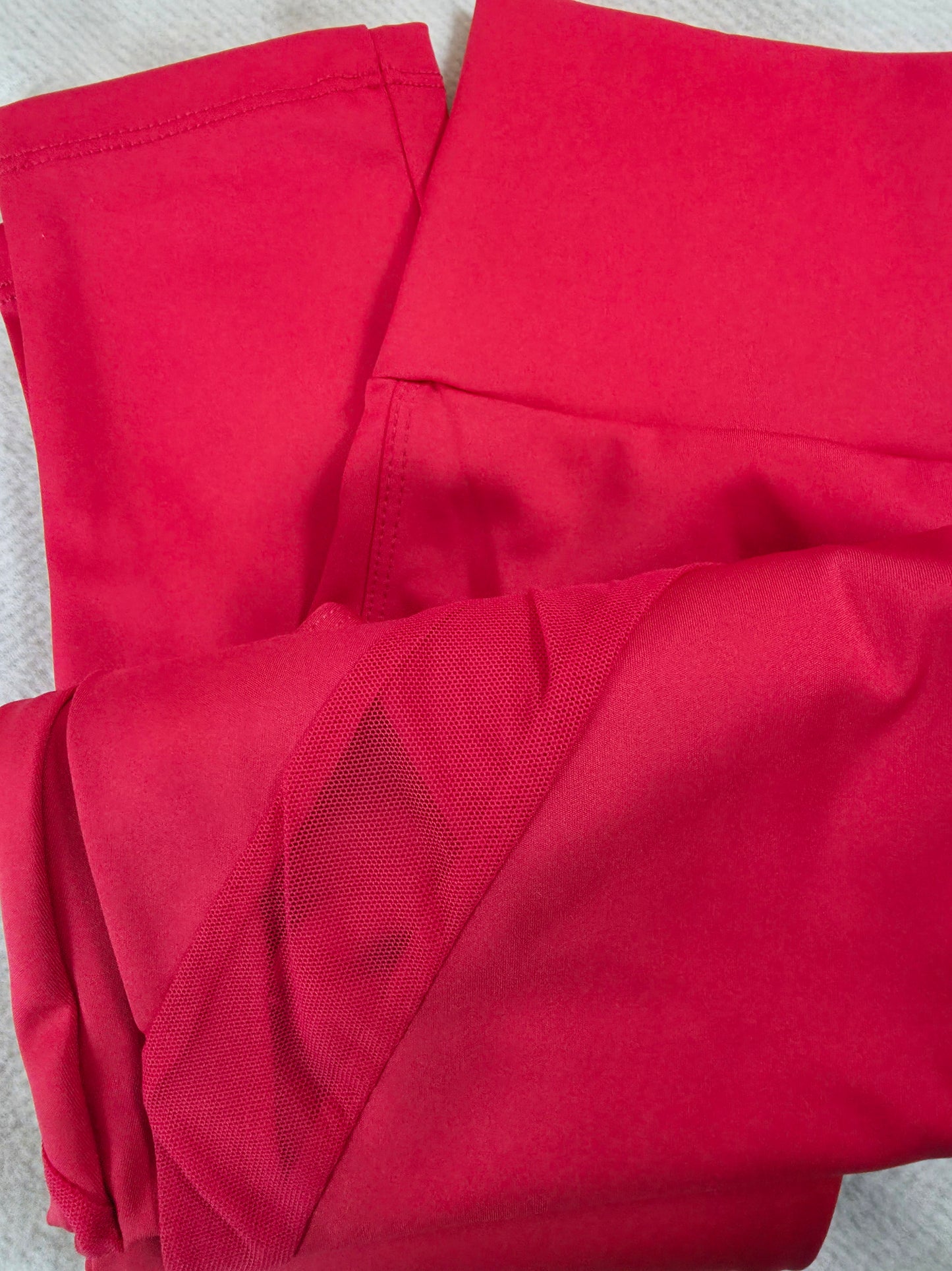 Paw Drazzel Boutique Women's Athletic Wear, Two-Piece, Long-Leg, Over-One-Shoulder Sports Bra, High Waist, Scrunch Booty, Sheer Paneled, Lycra Workout Set