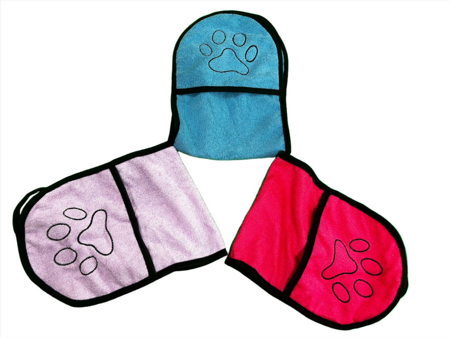Paw Drazzel Boutique Pet's Washable, Soft, Multicolor, Pet Drying Towel