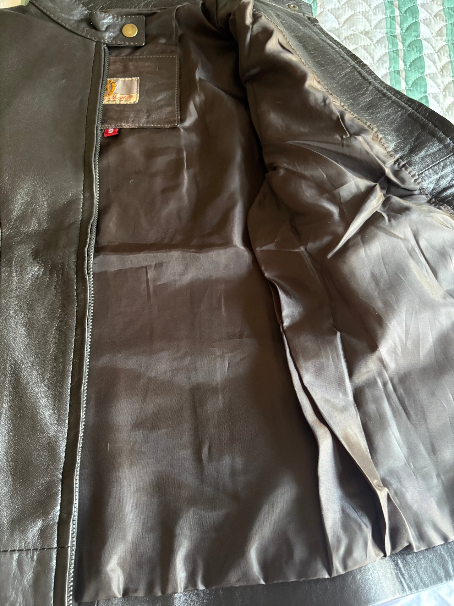 Paw Drazzel Boutique Women's Dark Brown, Zip-Up, Sheepskin, Roadster Jacket