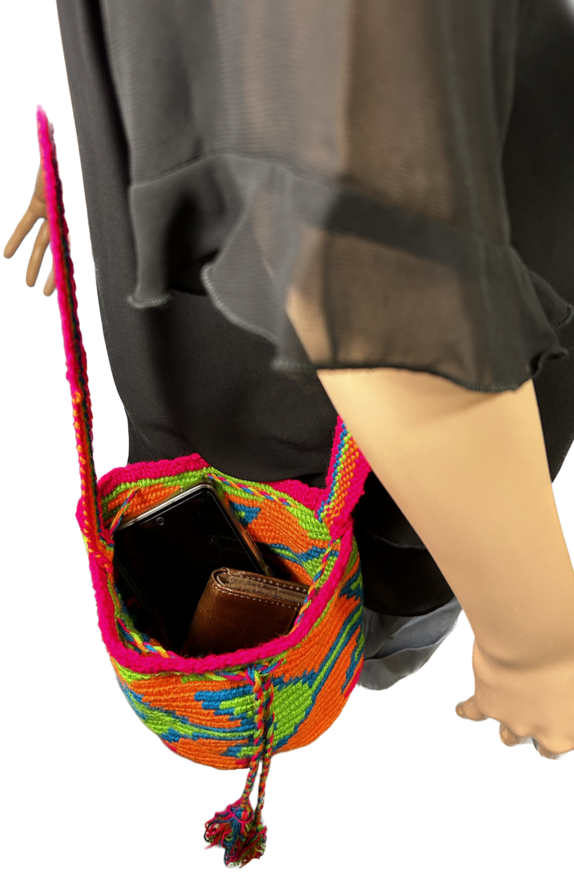 Paw Drazzel Boutique Women's, Hypoallergenic, Handmade, Versatile, Wool Bucket Bag