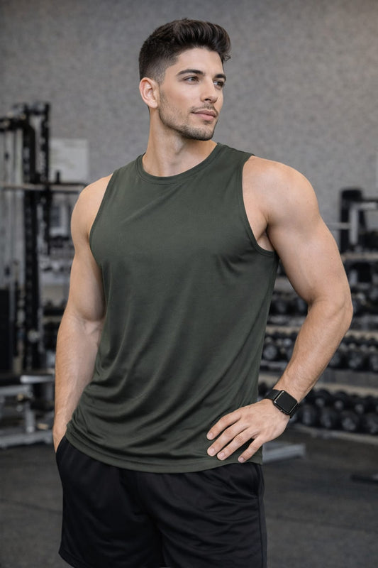 Paw Drazzel Boutique Men's Athletic Wear, Sleeveless, Round Neck, Tank Top