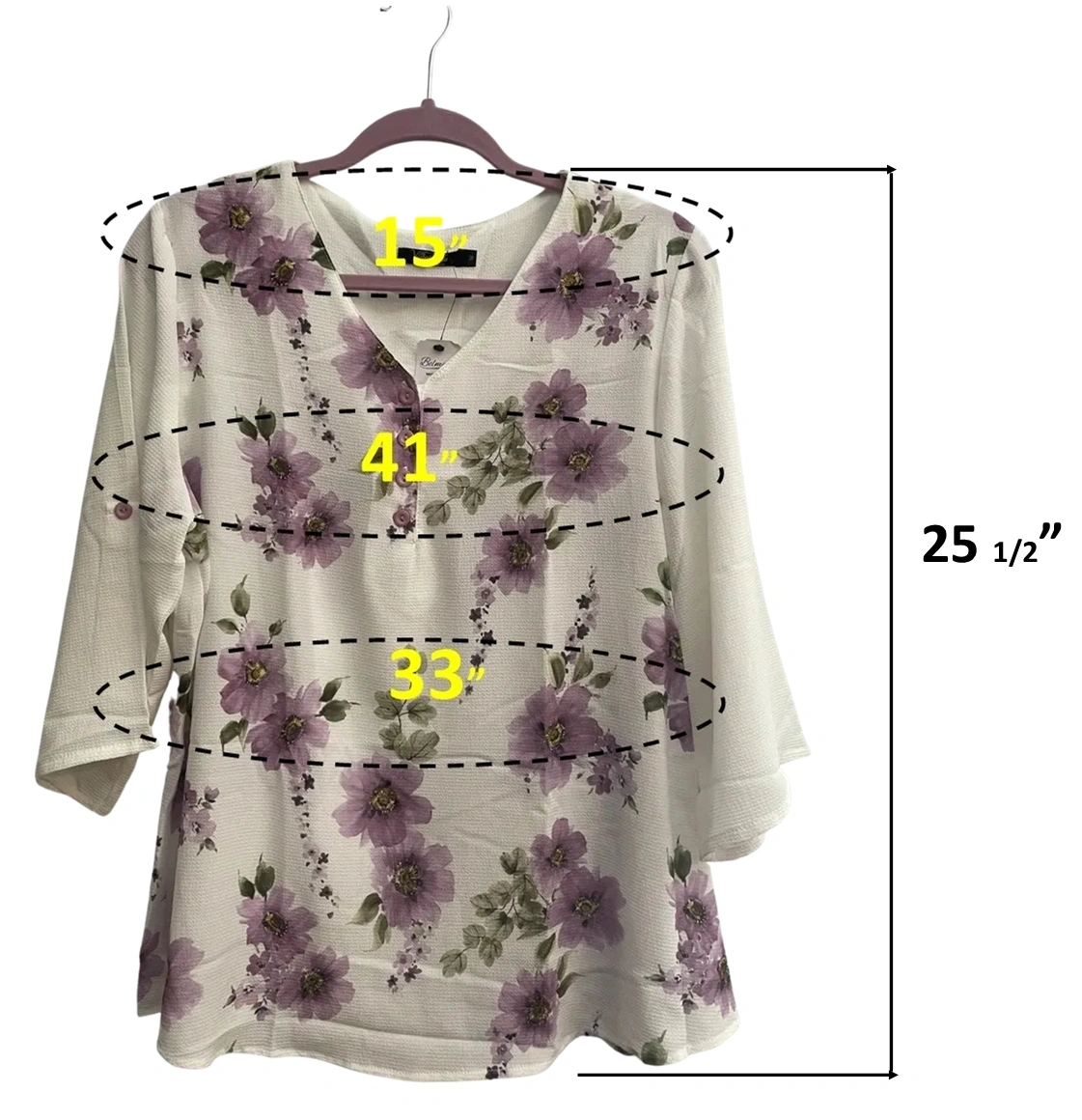 Size 14 blouse, quarter sleeve.