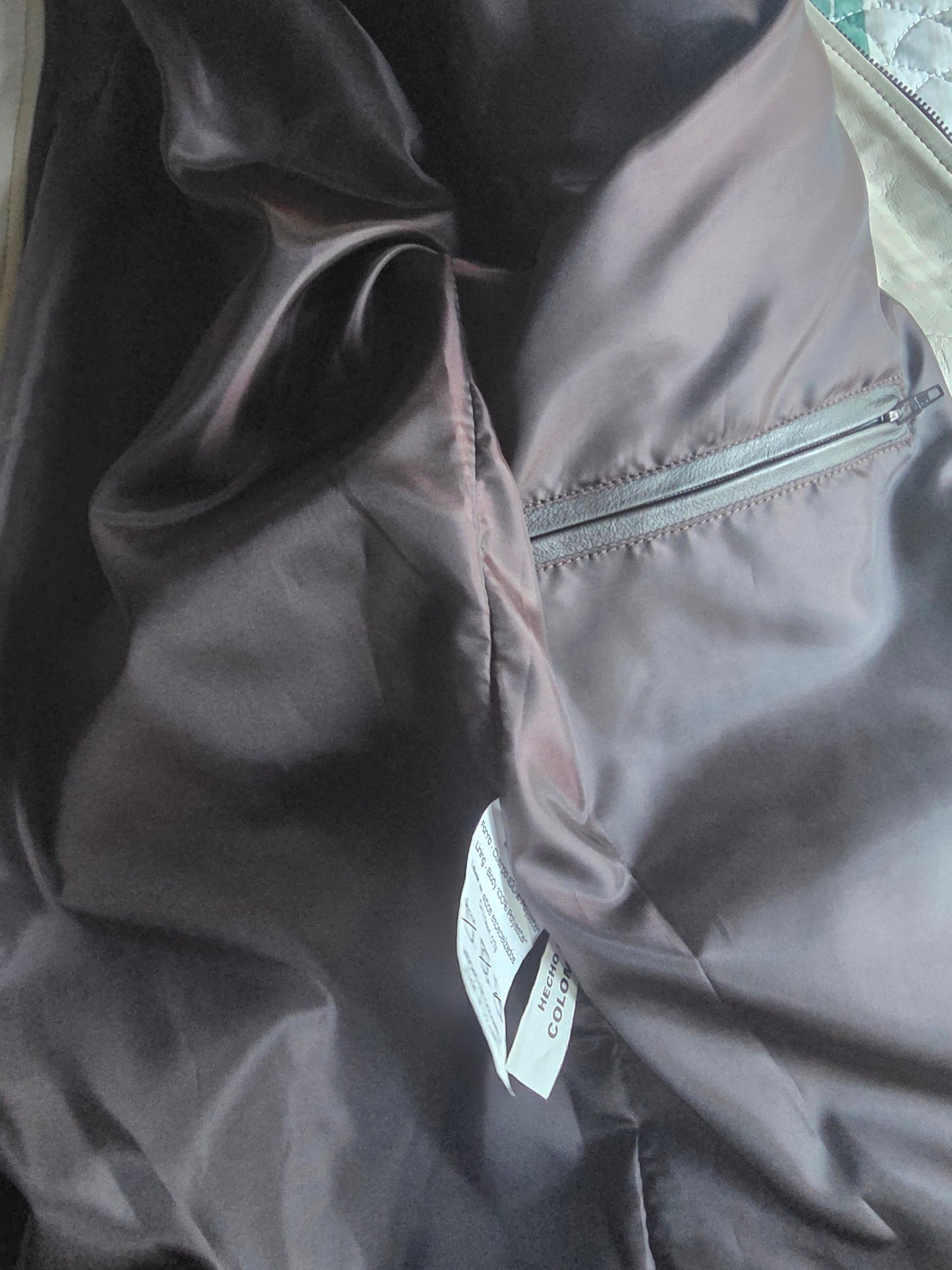 Paw Drazzel Boutique Women's Two-Tone, Zip-Up, Napa Leather Café Racer Jacket