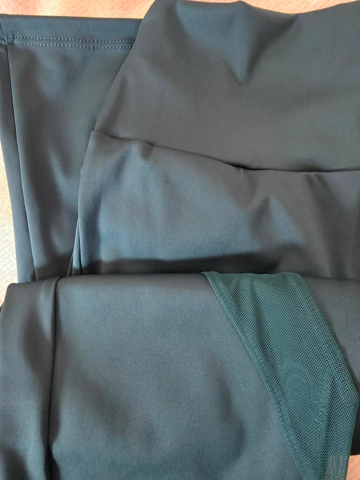 Paw Drazzel Boutique Women's Athletic Wear, Two-Piece, Long-Leg, Over-One-Shoulder Sports Bra, High Waist, Scrunch Booty, Sheer Paneled, Lycra Workout Set