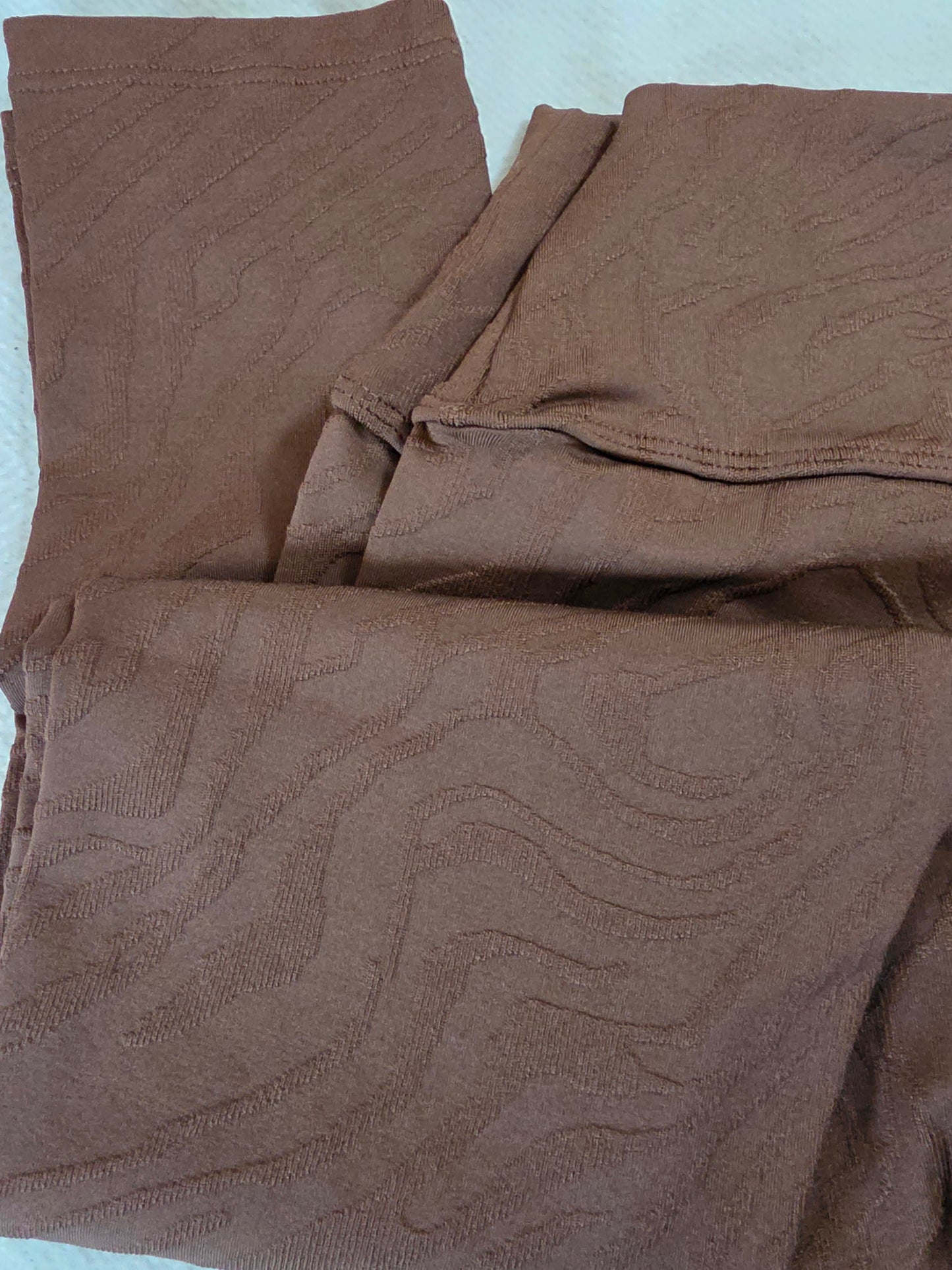 Paw Drazzel Boutique Women's Athletic Wear, Two-Piece, Long-Leg, Sports Bra, High Waist, Scrunch Booty, Zebra Ridge Texture, Workout Set