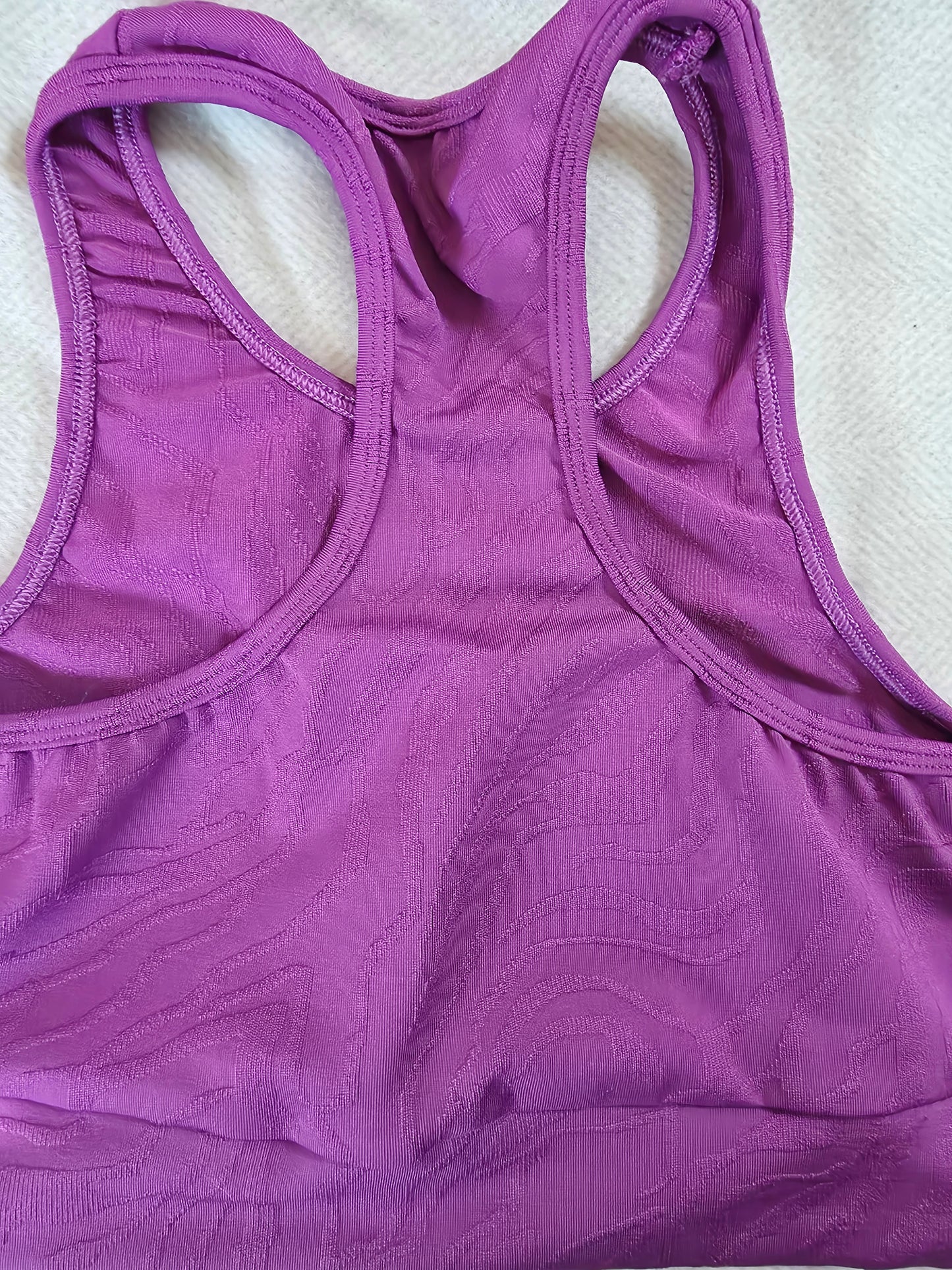 Paw Drazzel Boutique Women's Athletic Wear, Two-Piece, Long-Leg, Sports Bra, High Waist, Scrunch Booty, Zebra Ridge Texture, Workout Set