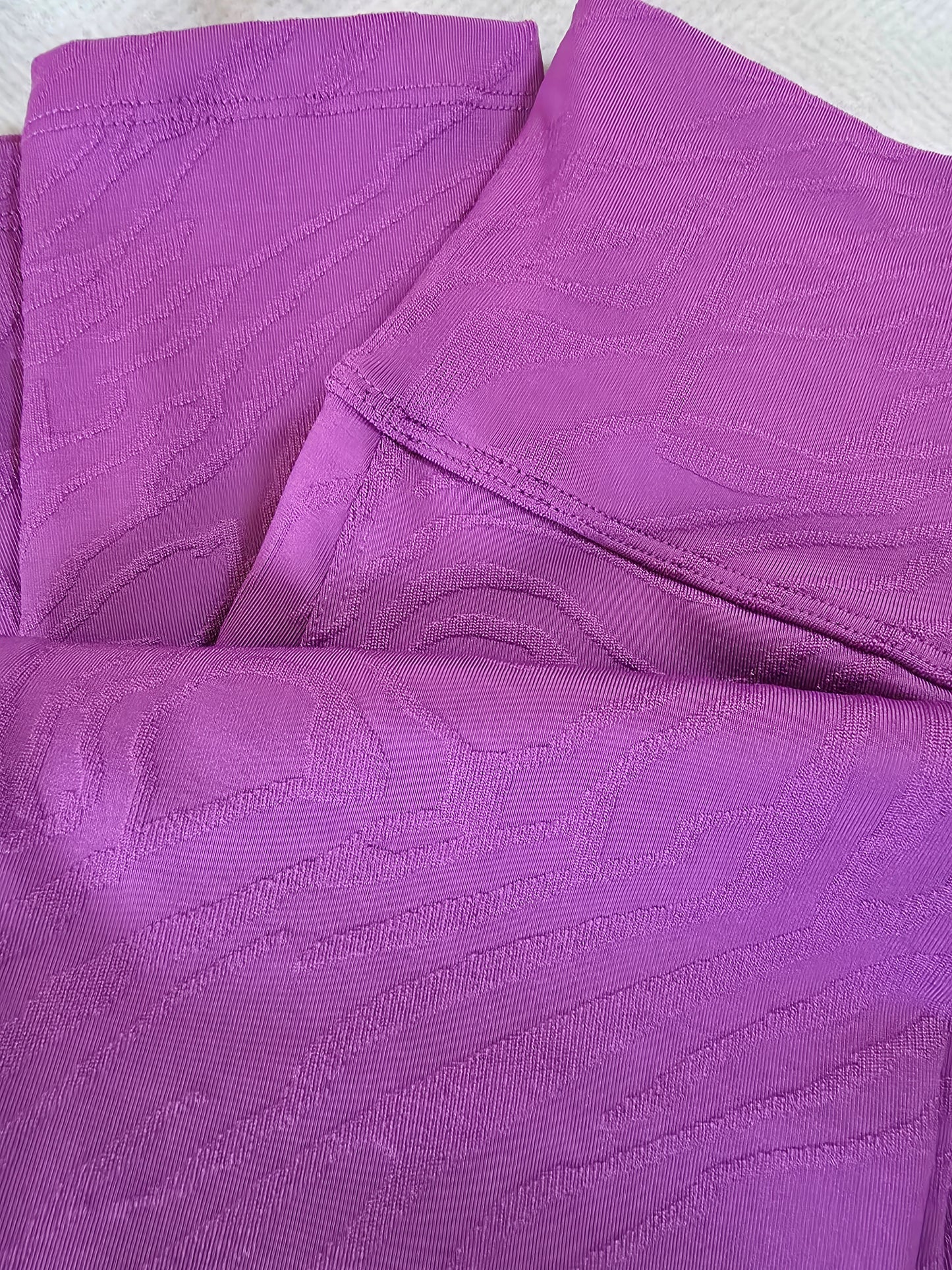 Paw Drazzel Boutique Women's Athletic Wear, Two-Piece, Long-Leg, Sports Bra, High Waist, Scrunch Booty, Zebra Ridge Texture, Workout Set