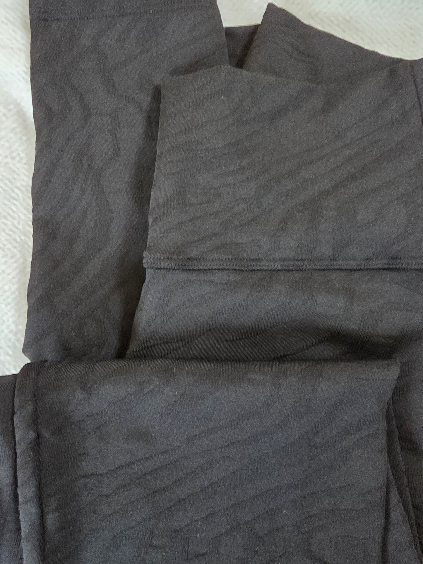 Paw Drazzel Boutique Women's Athletic Wear, Two-Piece, Long-Leg, Sports Bra, High Waist, Scrunch Booty, Zebra Ridge Texture, Workout Set