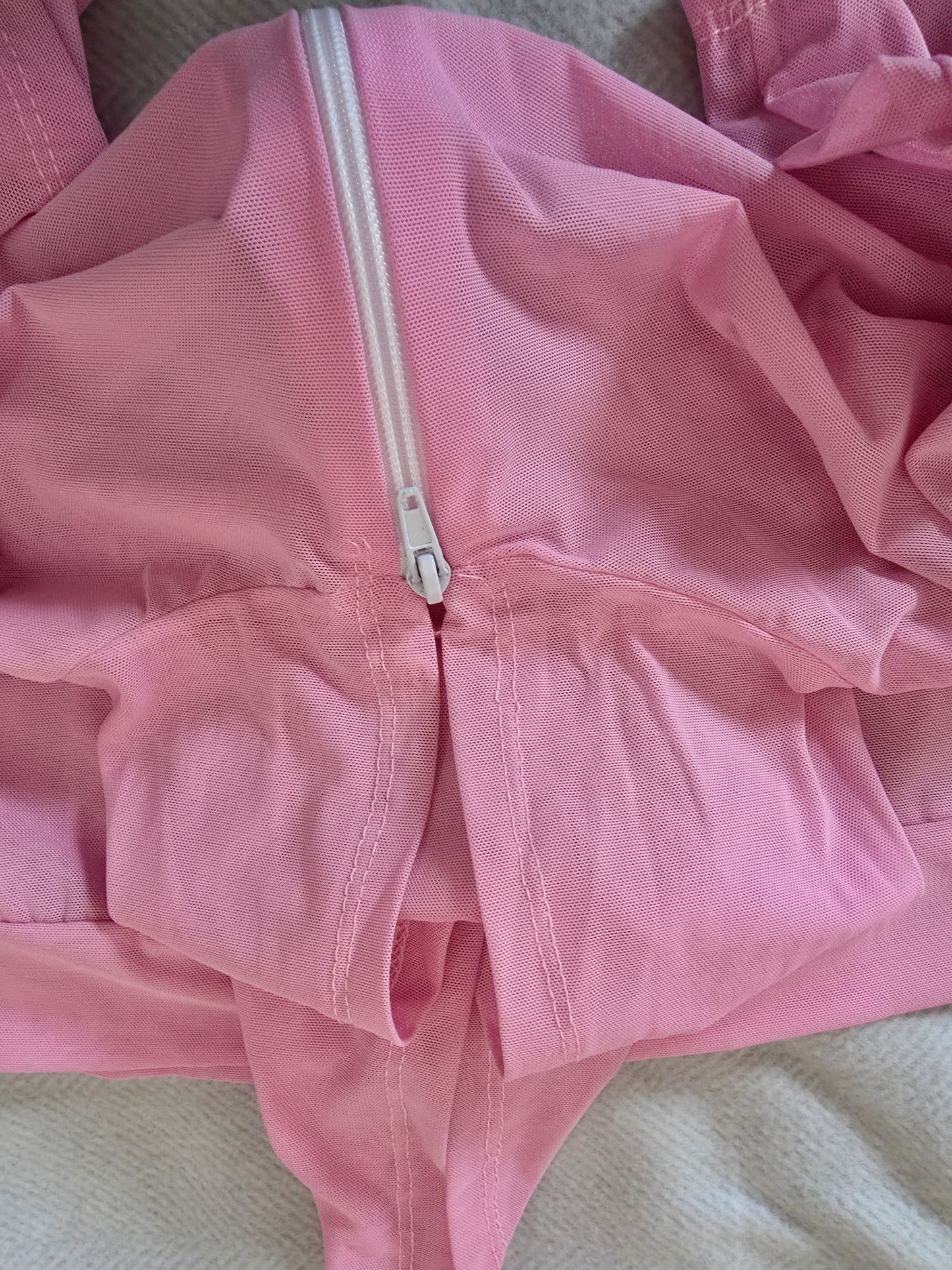 Paw Drazzel Boutique Women's Athletic Wear, Quarter Sleeve, Waist High, Full Length Zipper, Sheer Hooded Workout Jacket