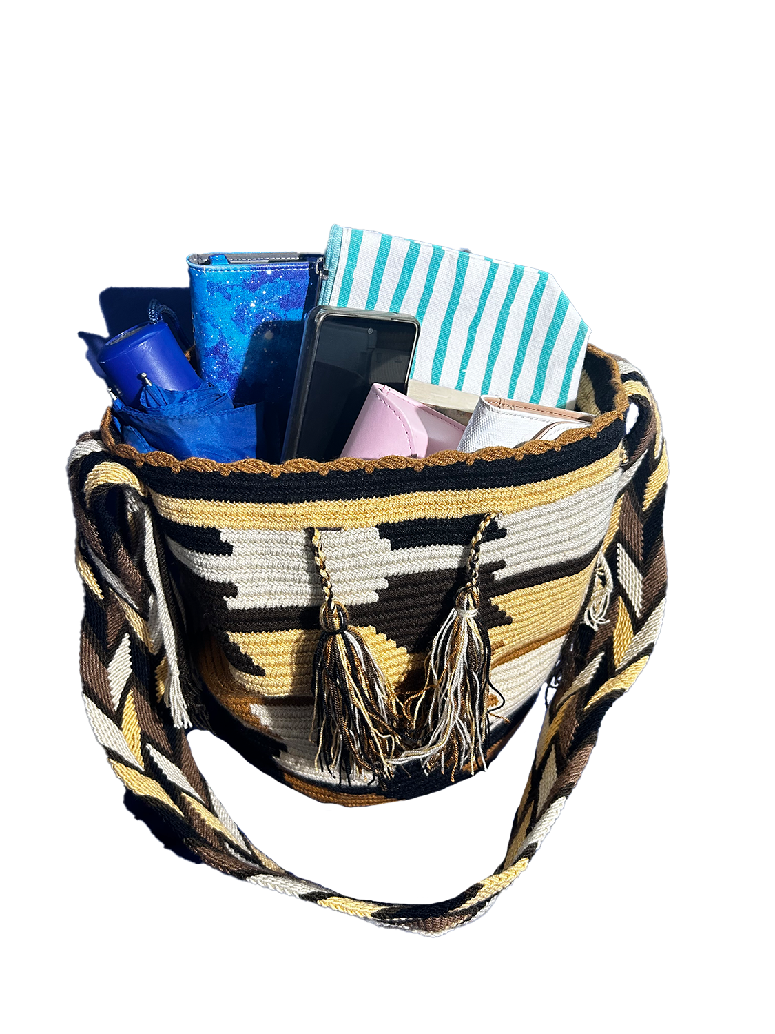 Paw Drazzel Boutique Women's Casual Wear, Handmade, Brown Wool Bag