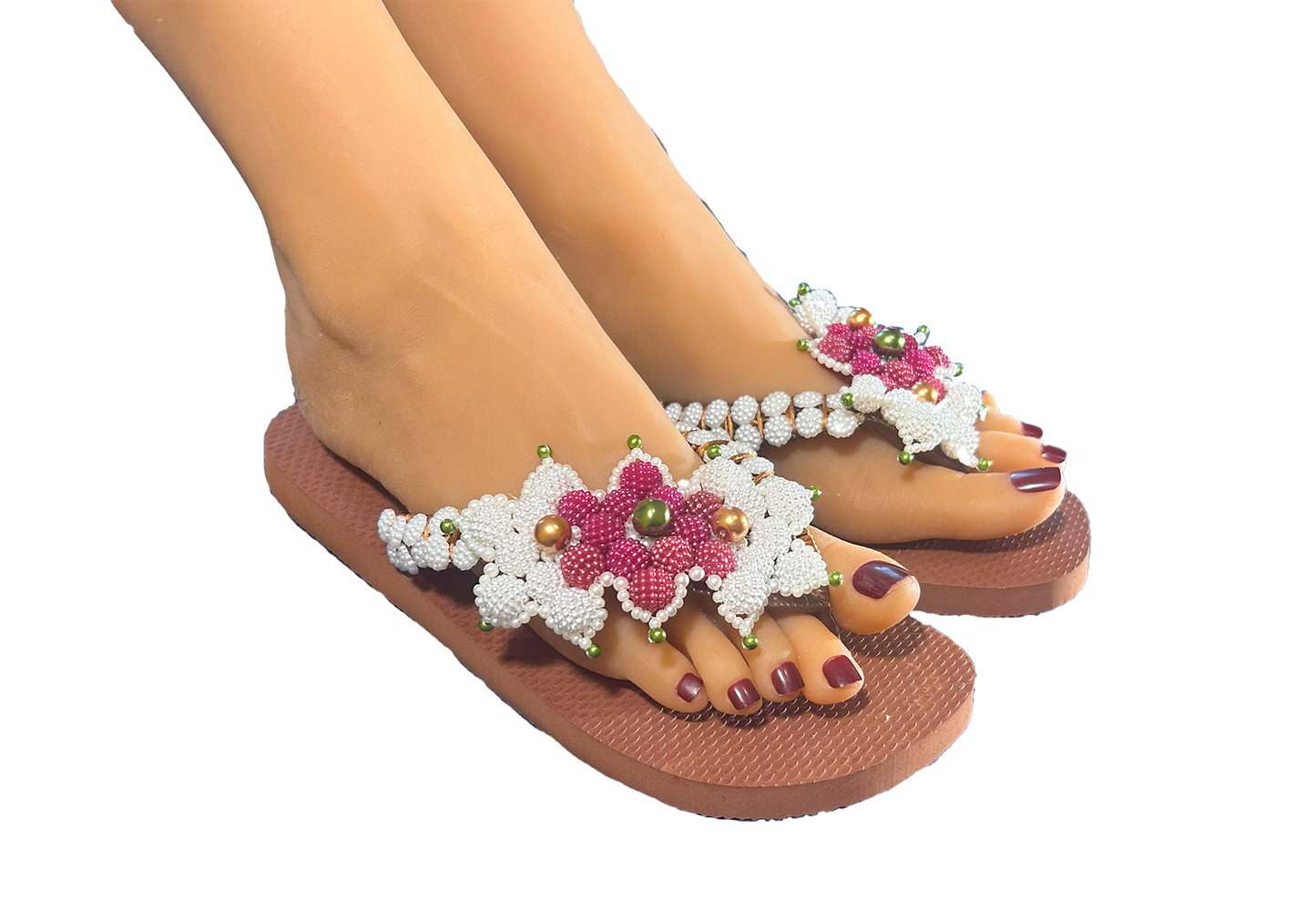 Paw Drazzel Boutique Women's Summer Wear, Handmade, Beaded Sandals
