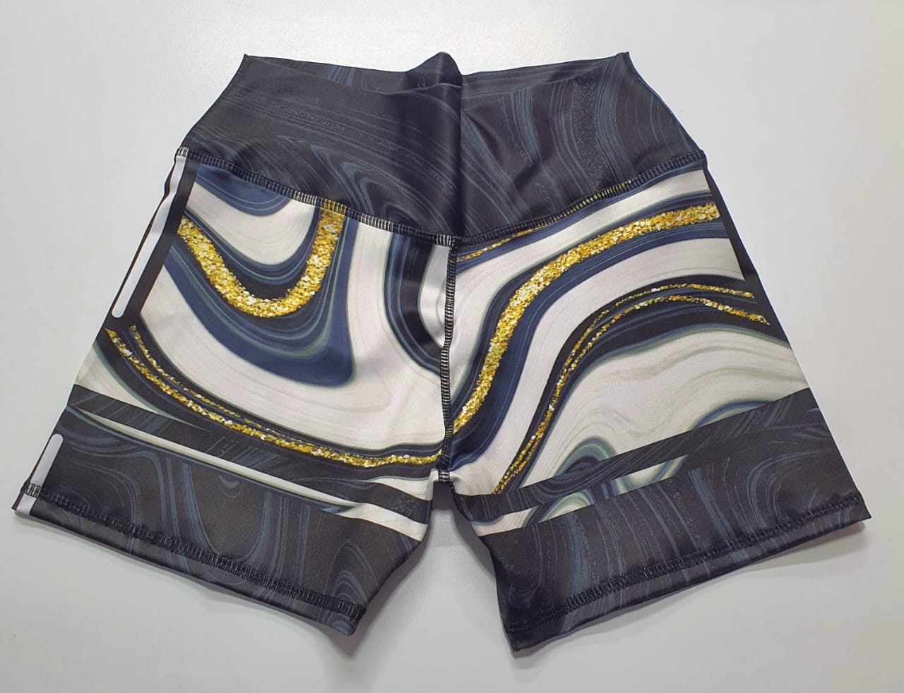 Paw Drazzel Boutique Women's Athletic Wear, One piece, Short-Leg, High Waist, Printed Workout Shorts