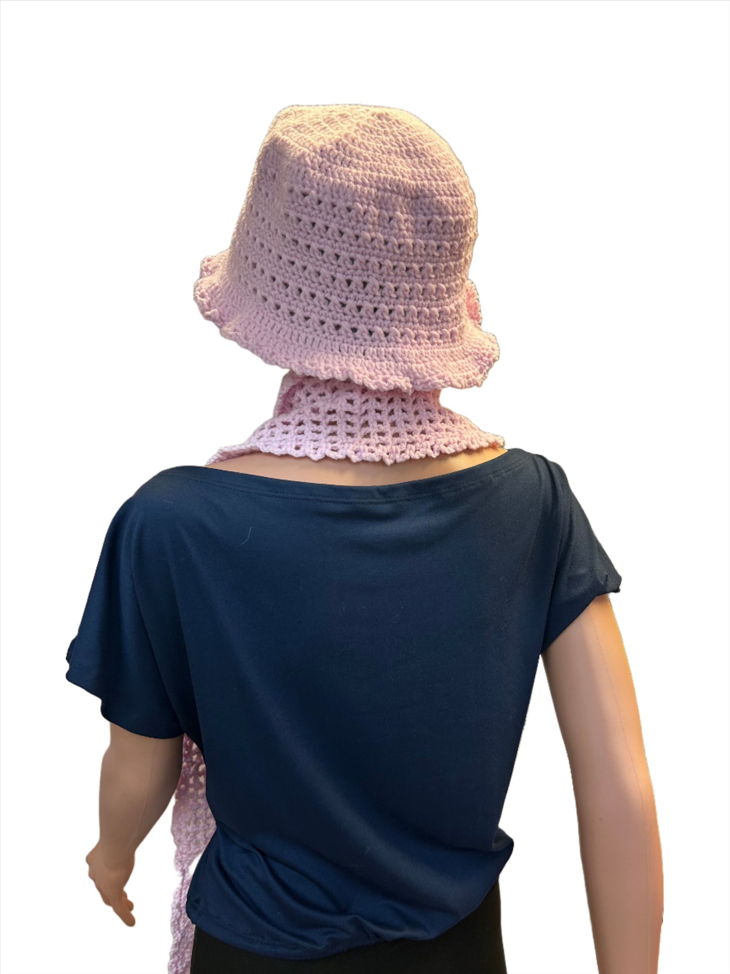 Paw Drazzel Boutique Women's Winter Wear, Handmade, Hypoallergenic, Handmade Women's Bucket Hat and Scarf Set