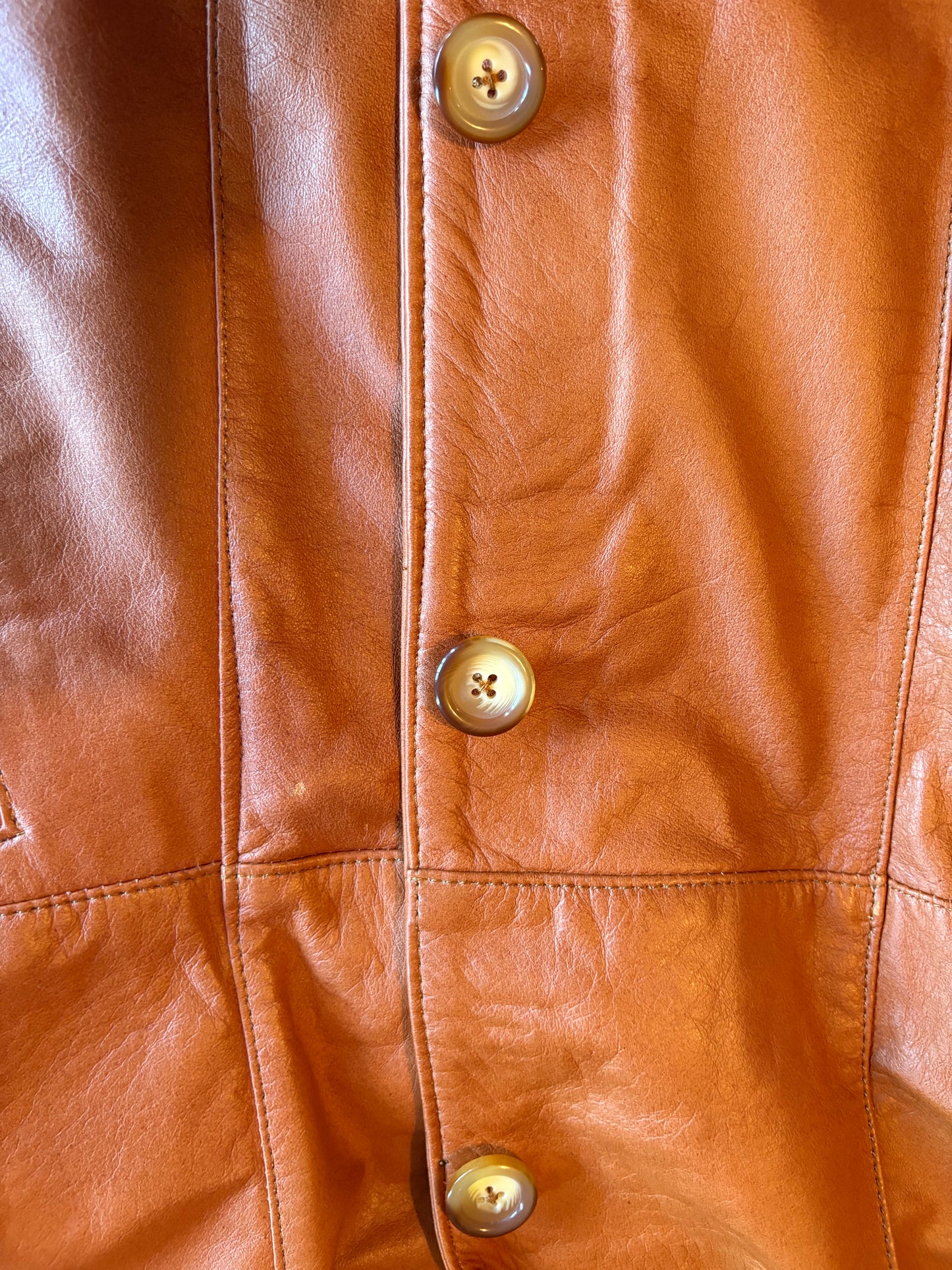 Paw Drazzel Boutique Women's Brown, Real Goatskin Leather Blazer