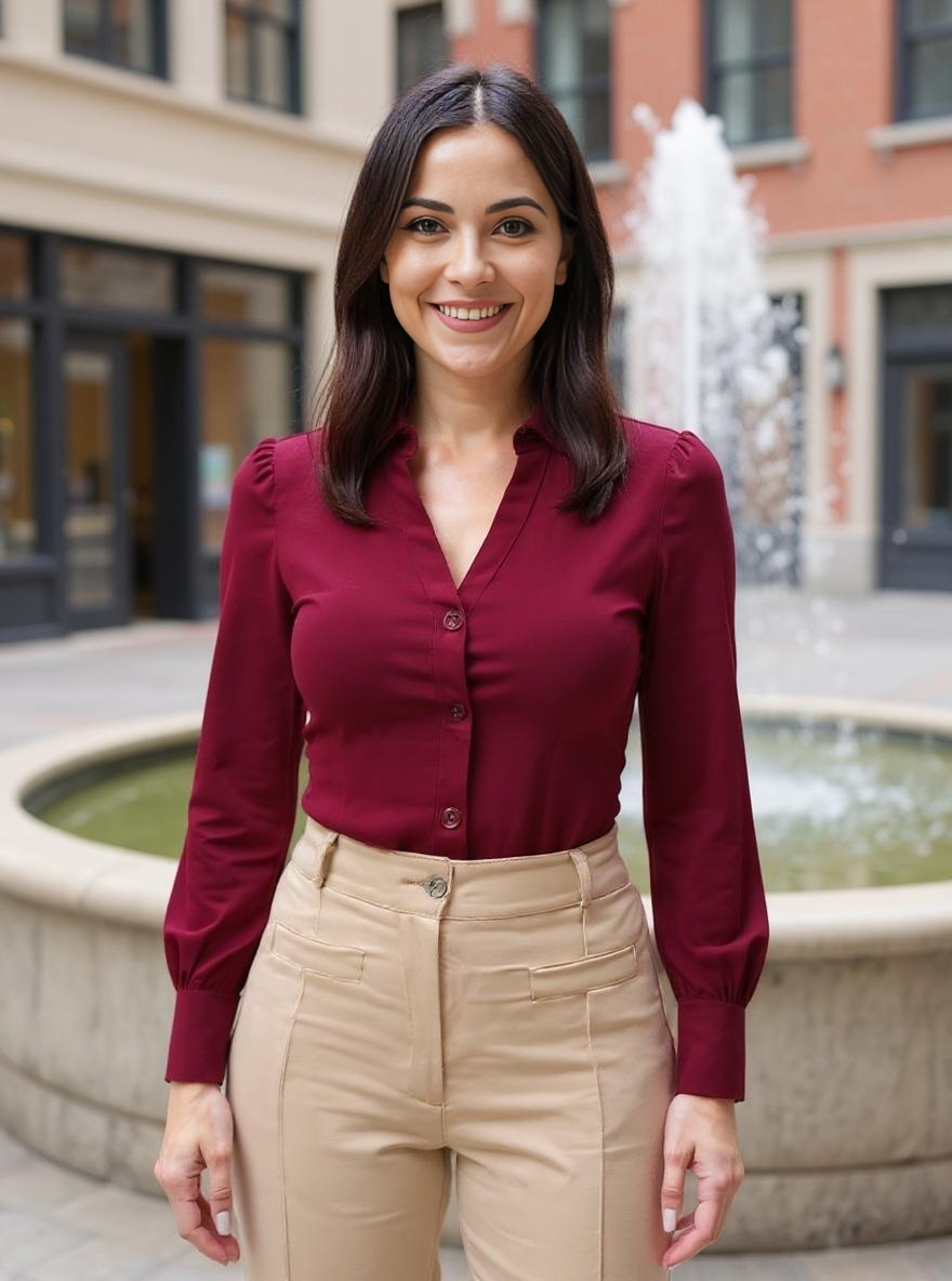 Paw Drazzel Boutique Women's High-Waisted, Wide-Leg Cut, Utility Dress Pants