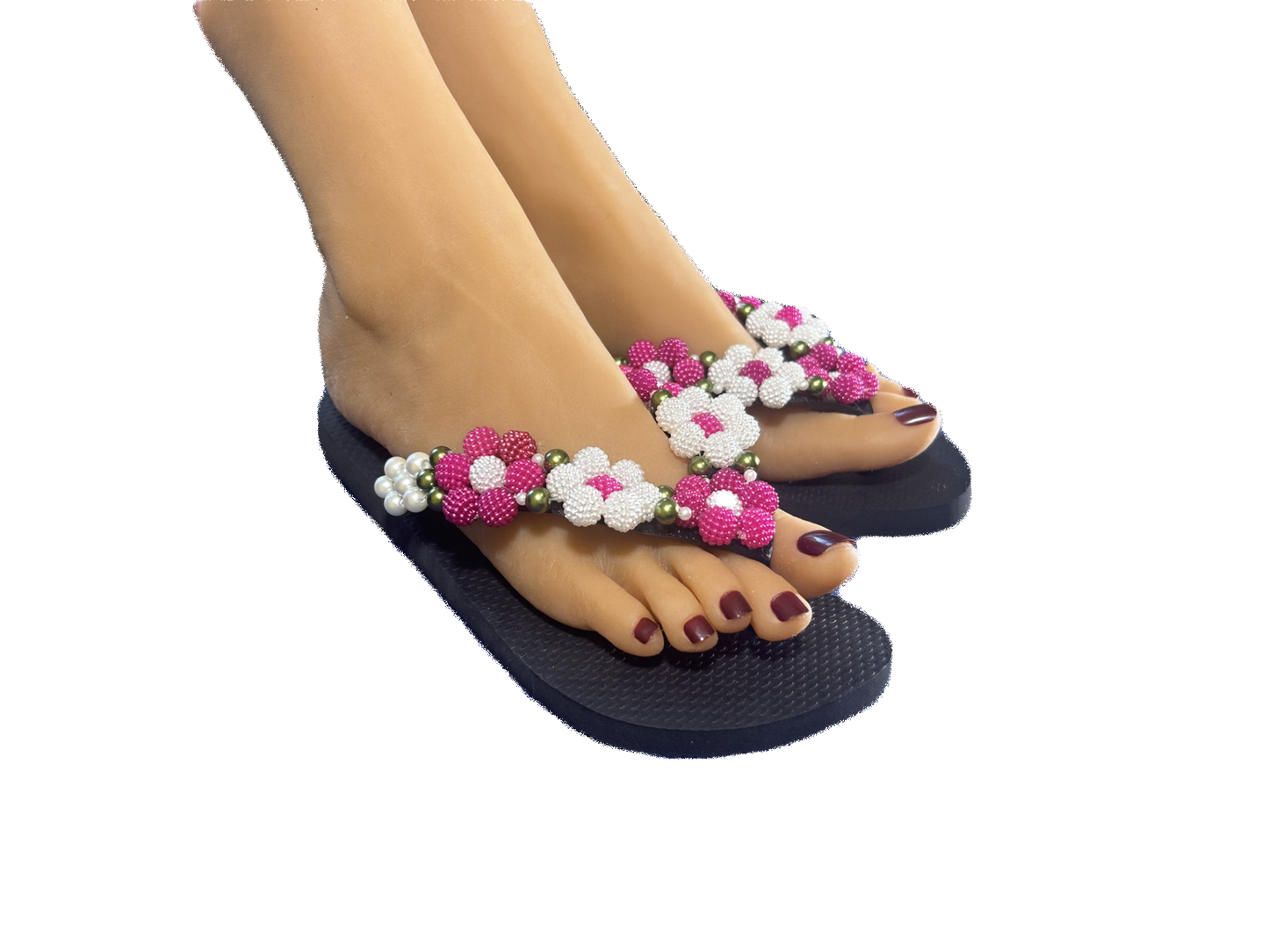 Paw Drazzel Boutique Women's Summer Wear, Handmade, Beaded Sandals