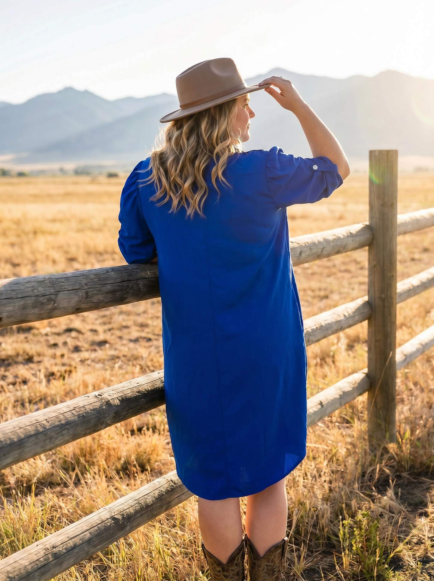 Paw Drazzel Boutique Women's Casualwear, V-Neck, Button-Up, Short Sleeve, Straight Waist, Buttonway Dress