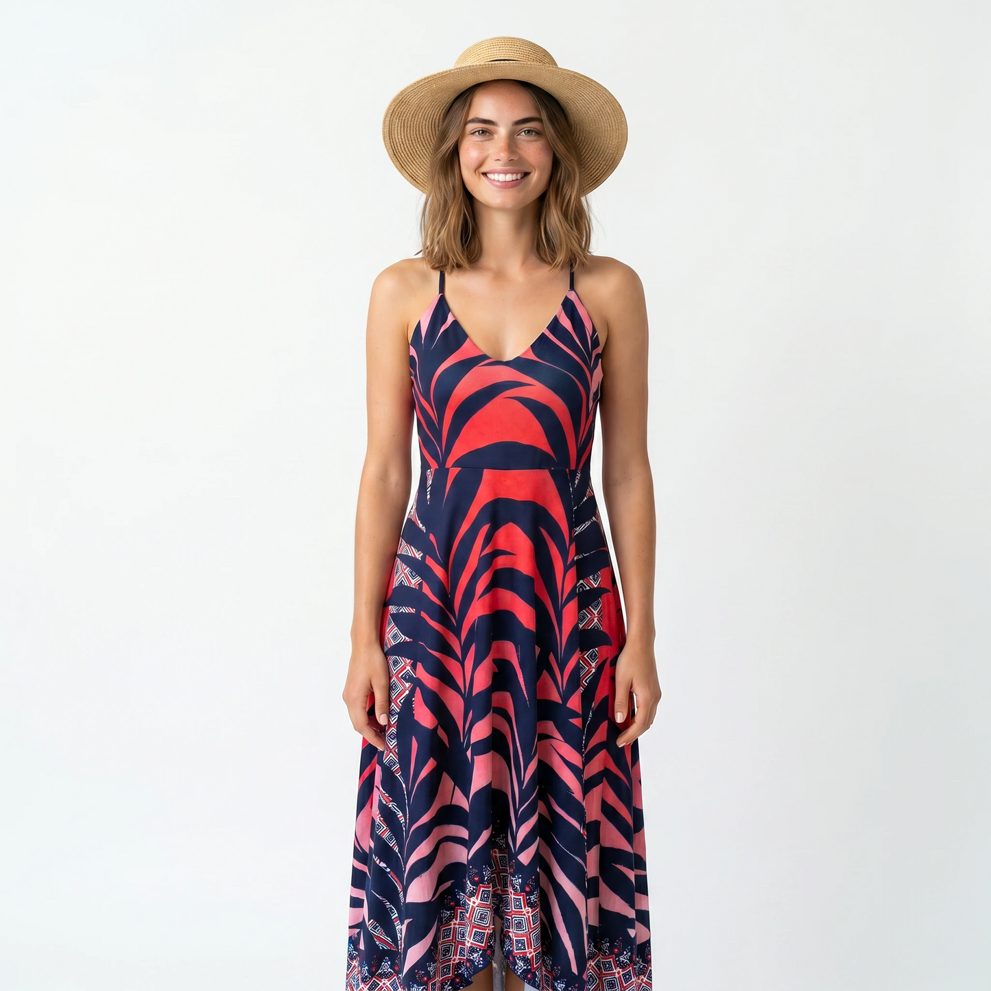 Paw Drazzel Boutique Women's Casualwear, Open Shoulder, Sleeveless, Plunging Neck, Spaghetti Strap Maxi Dress