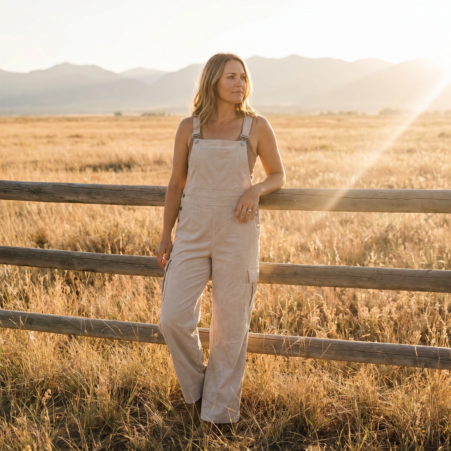 Paw Drazzel Boutique Women's Casual Wear, One Piece, Long-Leg, Shoulder Strap, Corduroy Overalls
