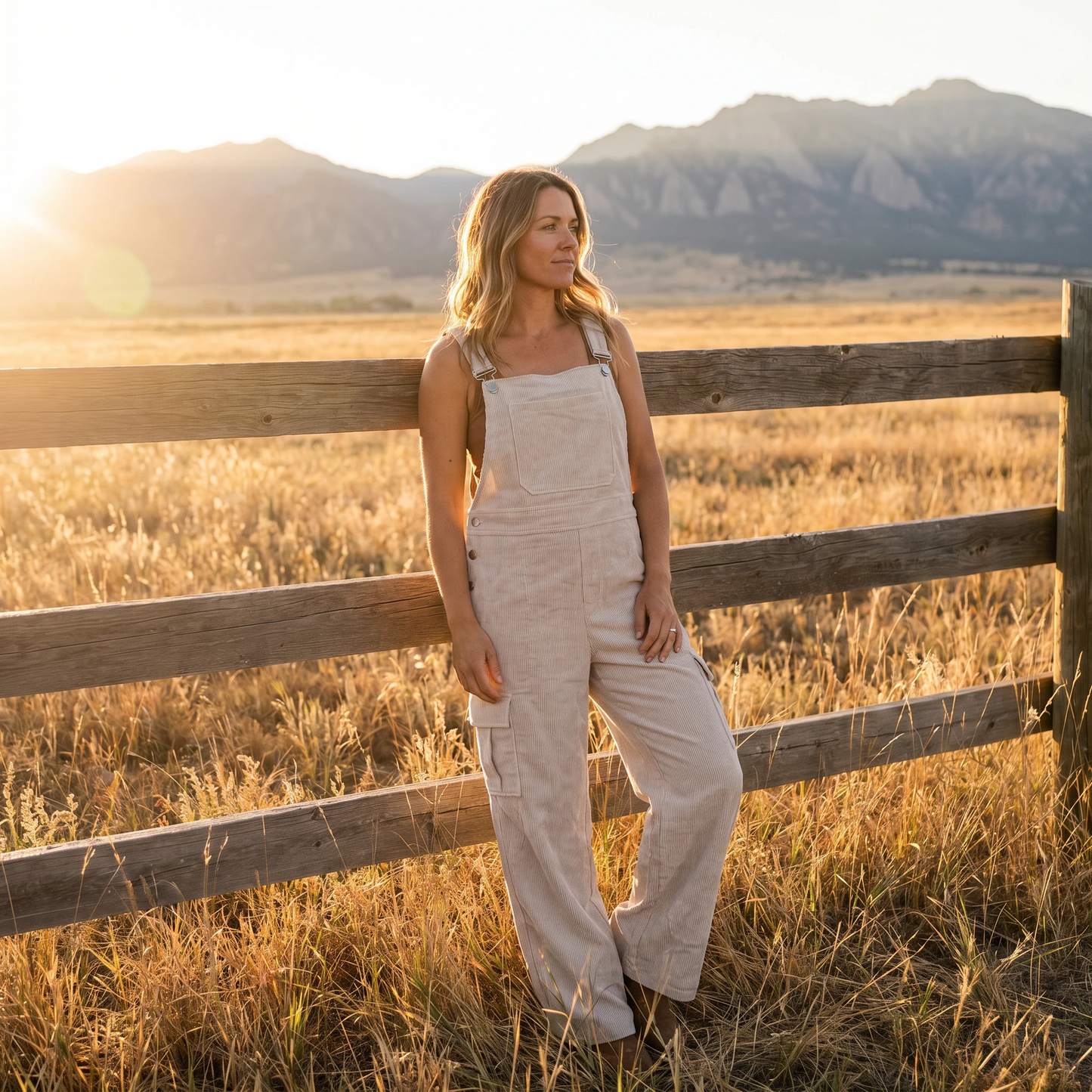 Paw Drazzel Boutique Women's Casual Wear, One Piece, Long-Leg, Shoulder Strap, Corduroy Overalls