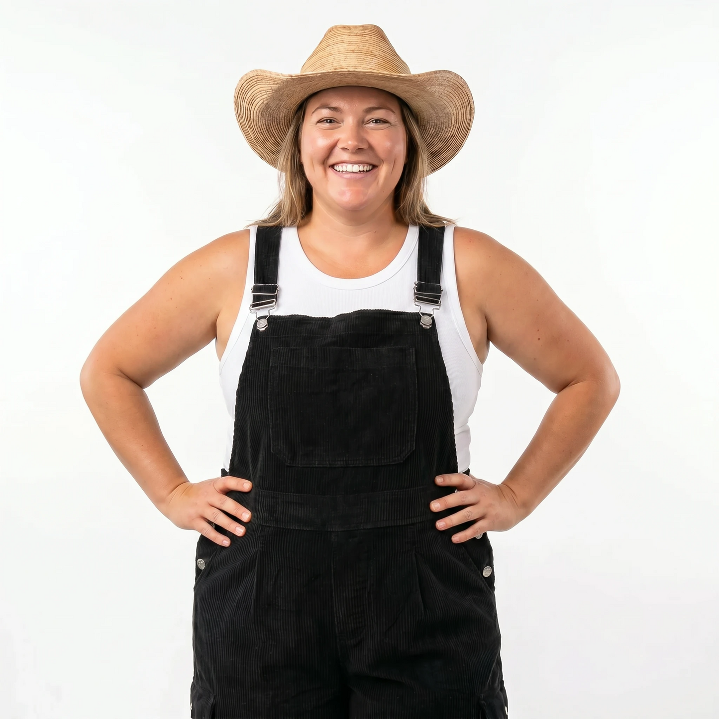 Paw Drazzel Boutique Women's Casual Wear, One Piece, Long-Leg, Shoulder Strap, Corduroy Overalls