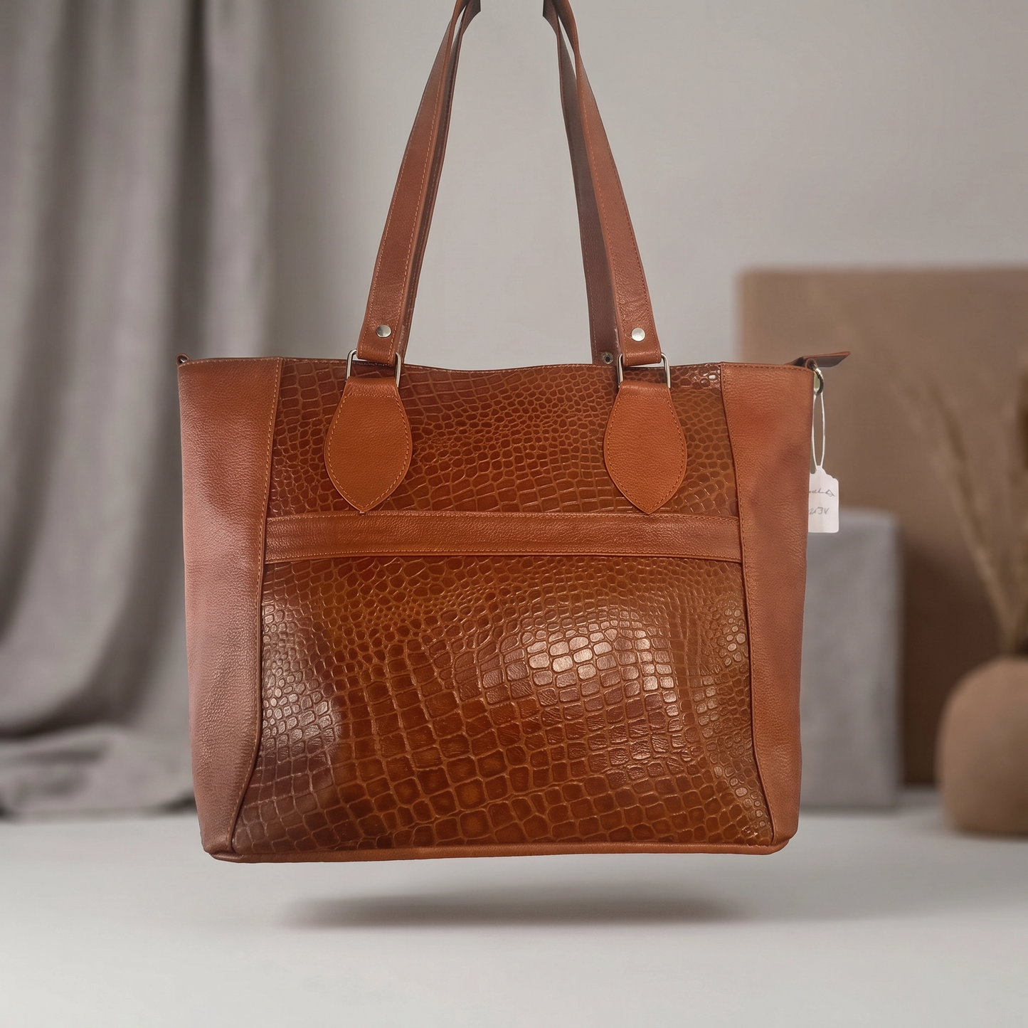 Paw Drazzel Boutique Women Versatile, Inside Pockets, Lined Interior, Embossed Front Panel Leather Totes