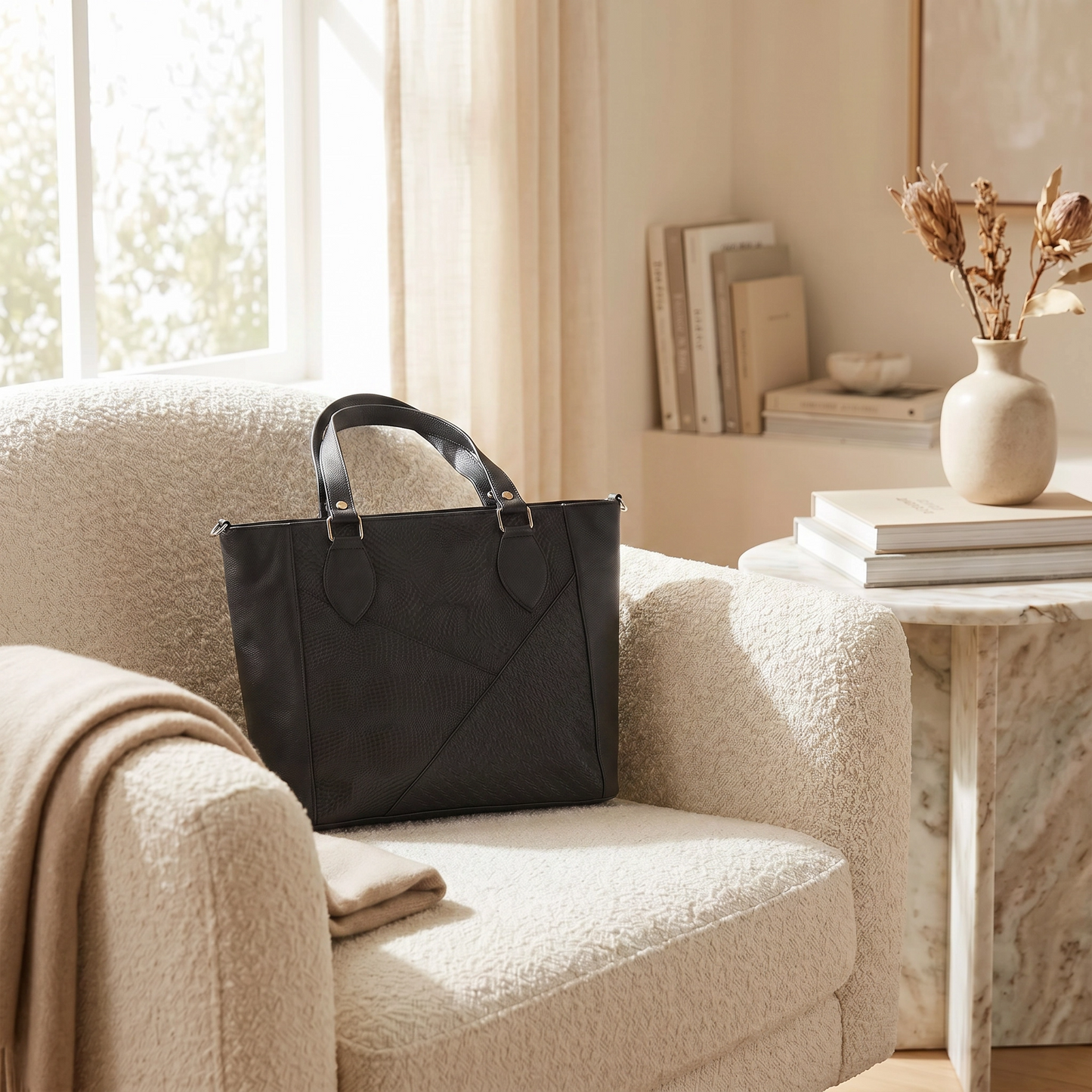 Paw Drazzel Boutique Women Versatile, Inside Pockets, Lined Interior, Embossed Front Panel Leather Totes