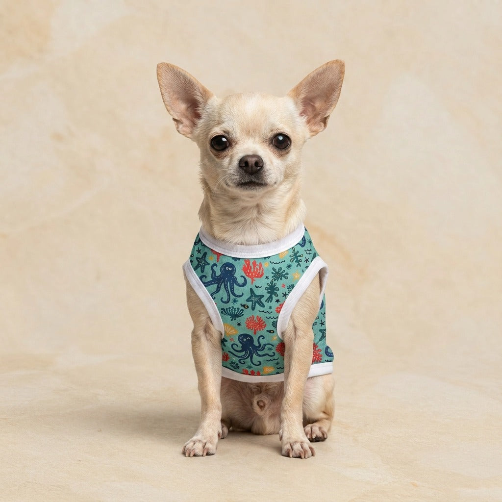 Paw Drazzel Boutique Pet's Stretchable, Printed Small Shirts