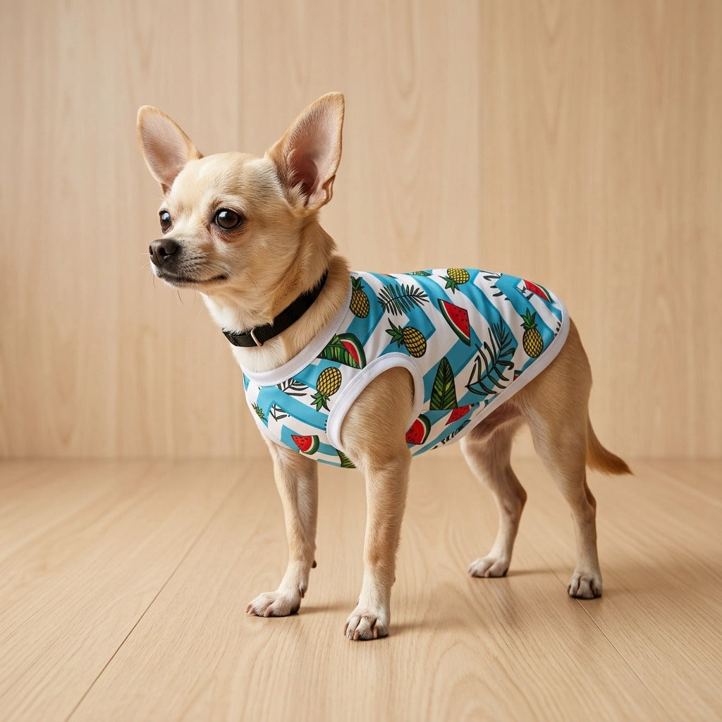 Paw Drazzel Boutique Pet's Stretchable, Printed Small Shirts