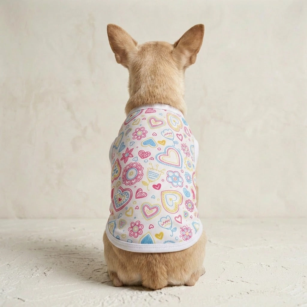Paw Drazzel Boutique Pet's Stretchable, Printed Small Shirts