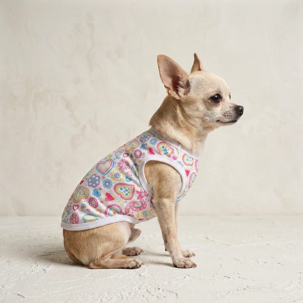 Paw Drazzel Boutique Pet's Stretchable, Printed Small Shirts