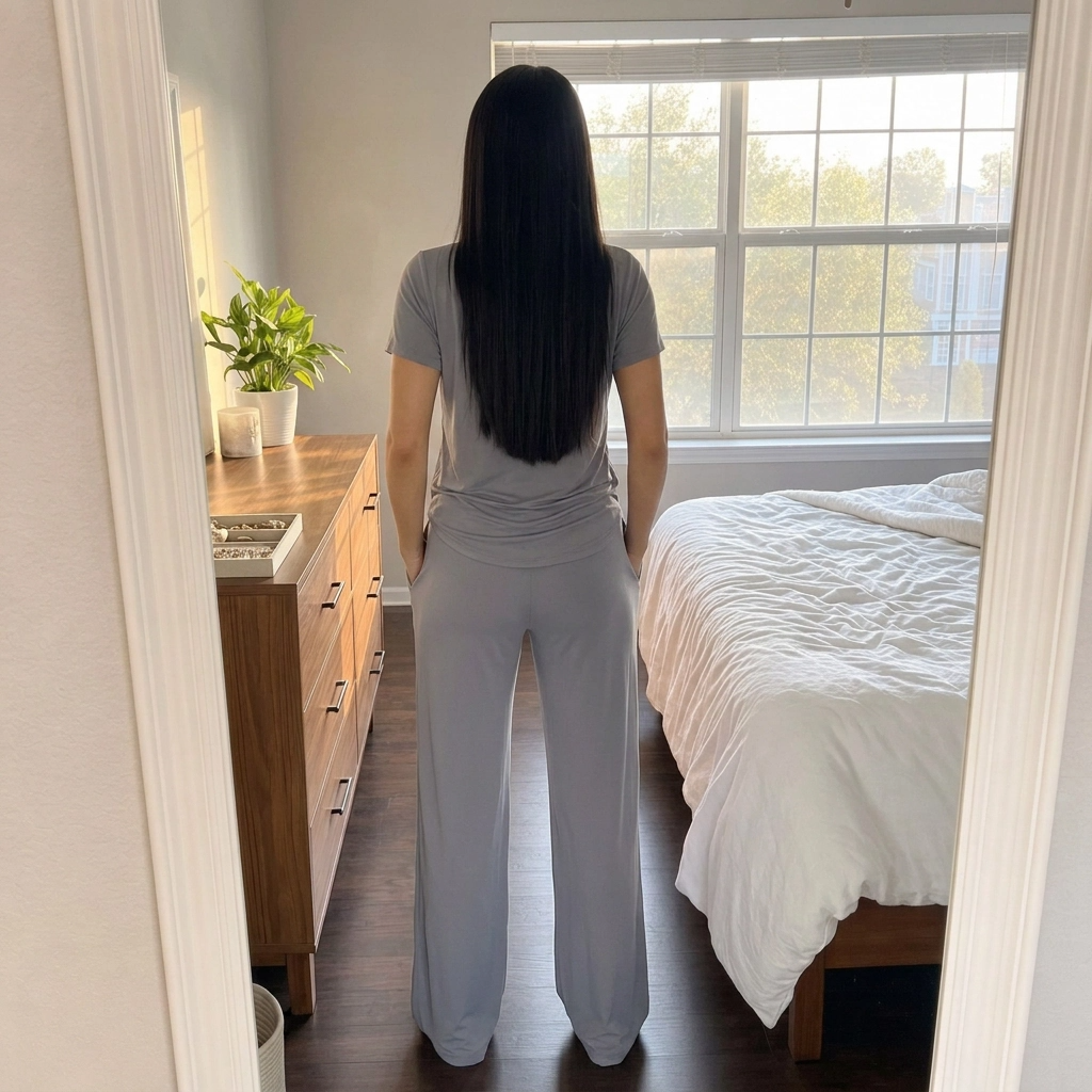 Paw Drazzel Boutique Women's Casualwear, Cascade Front, Pocketed, Short Sleeve, Straight Leg, Elastic High Rise Waist, Two Piece,  Waterfall Co-Ord Suit