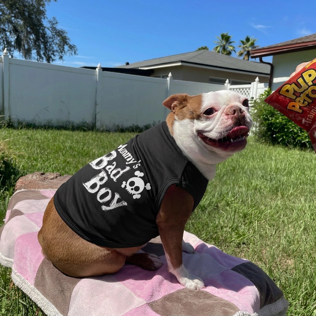 Paw Drazzel Boutique Pet's, Soft Cotton, Printed Graphic, Funny Slogan, Large Pet T-Shirt & Tank Tops