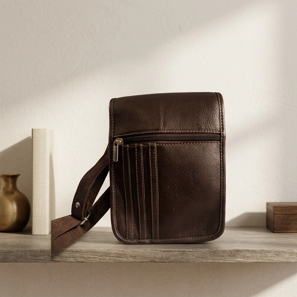 Paw Drazzel Boutique Men's & Women's, Travel Shoulder, Multi-Pocket,  Built-In Card Slots, Heritage Leather Shoulder Bag
