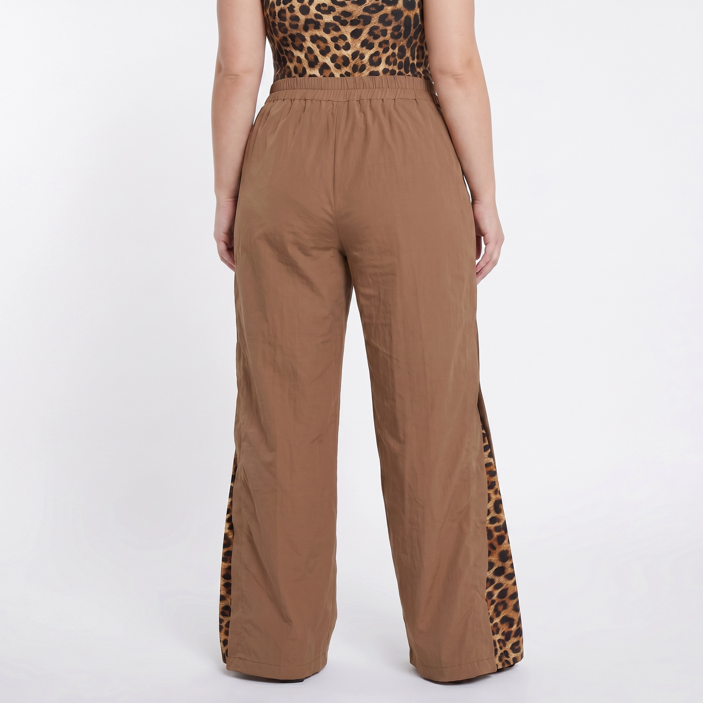 Paw Drazzel Boutique Women's High-Waisted, Straight-leg, Button-up, Front Zipper/No Zipper, Side Pocket, Gallega Pants