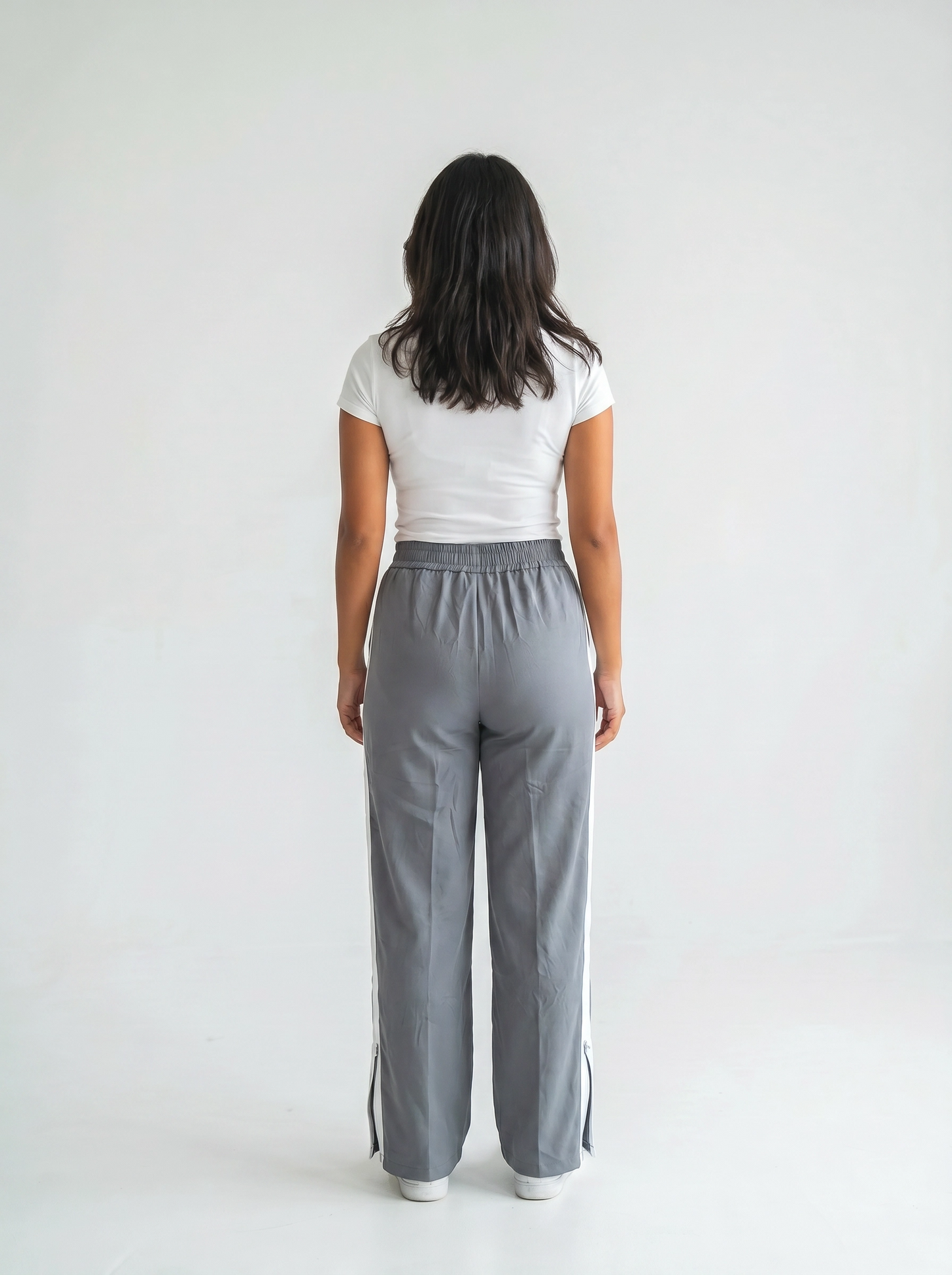 Paw Drazzel Boutique Women's High-Waisted, Straight-leg, Button-up, Front Zipper/No Zipper, Side Pocket, Gallega Pants