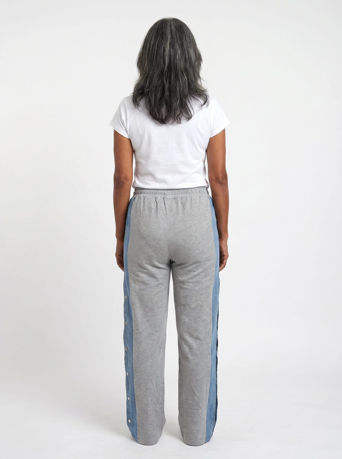 Paw Drazzel Boutique Women's High-Waisted, Straight-leg, Button-up, Front Zipper/No Zipper, Side Pocket, Gallega Pants