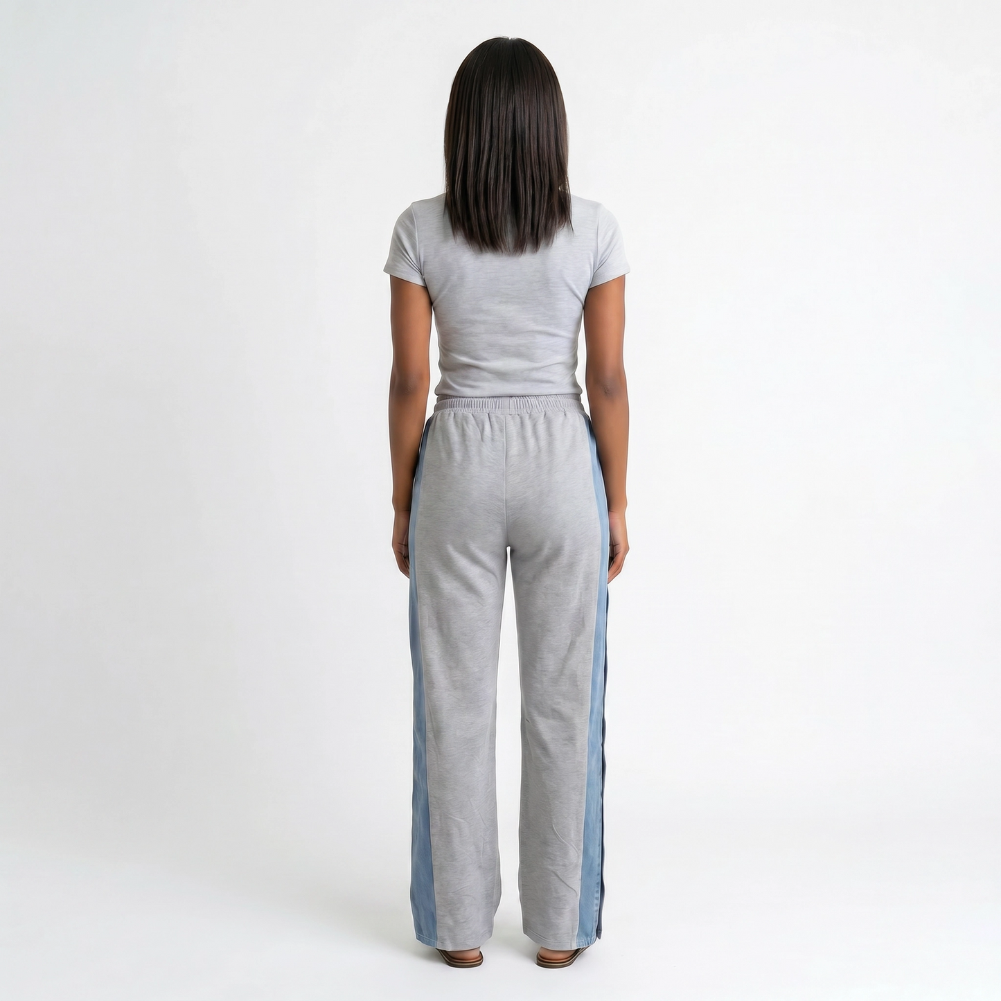 Paw Drazzel Boutique Women's High-Waisted, Straight-leg, Button-up, Front Zipper/No Zipper, Side Pocket, Gallega Pants