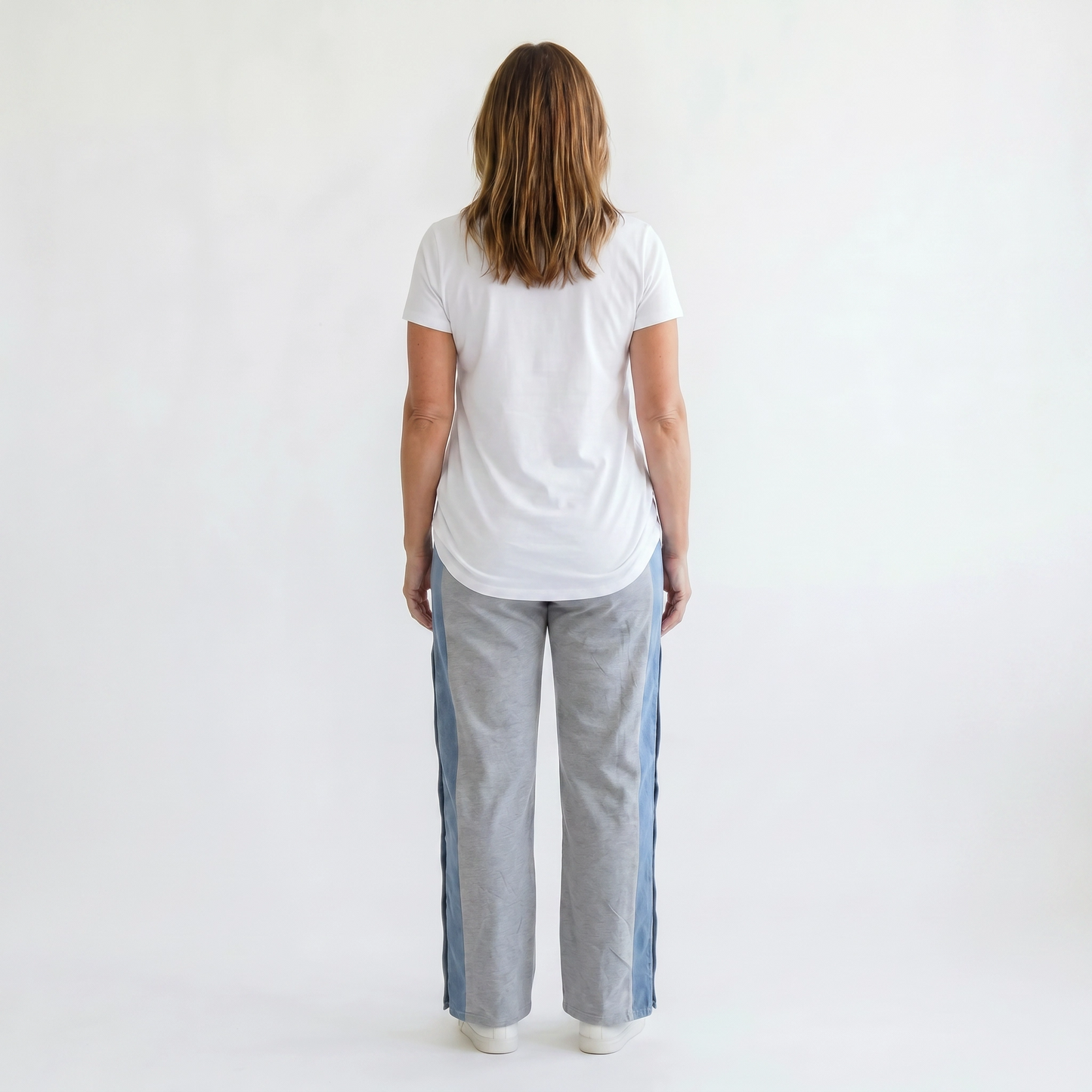 Paw Drazzel Boutique Women's High-Waisted, Straight-leg, Button-up, Front Zipper/No Zipper, Side Pocket, Gallega Pants