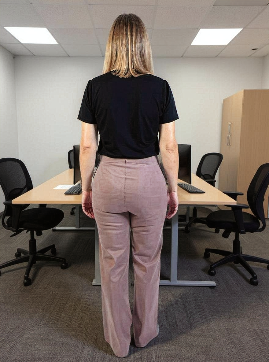 Paw Drazzel Boutique Women's High-Waisted, Belted, Straight-Leg, Tailored Pants