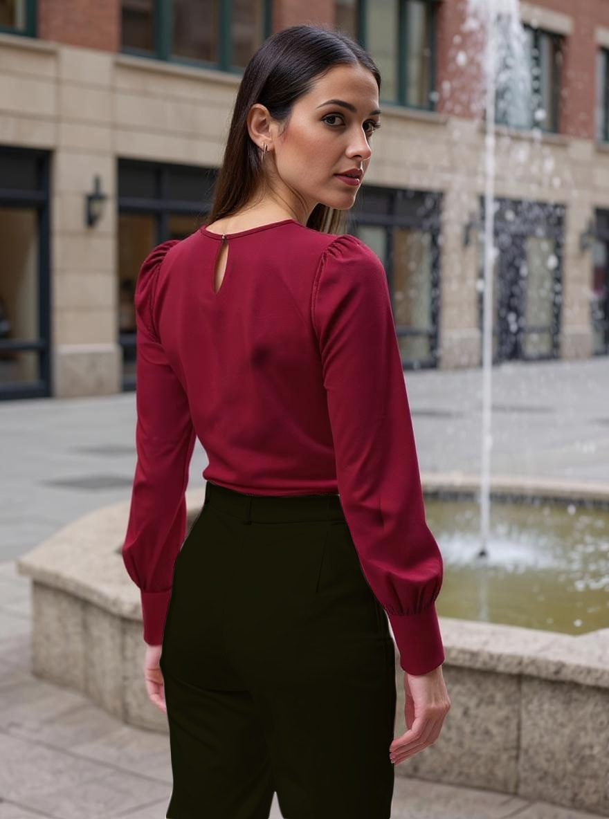 Paw Drazzel Boutique Women's High-Waisted, Wide-Leg Cut, Utility Dress Pants