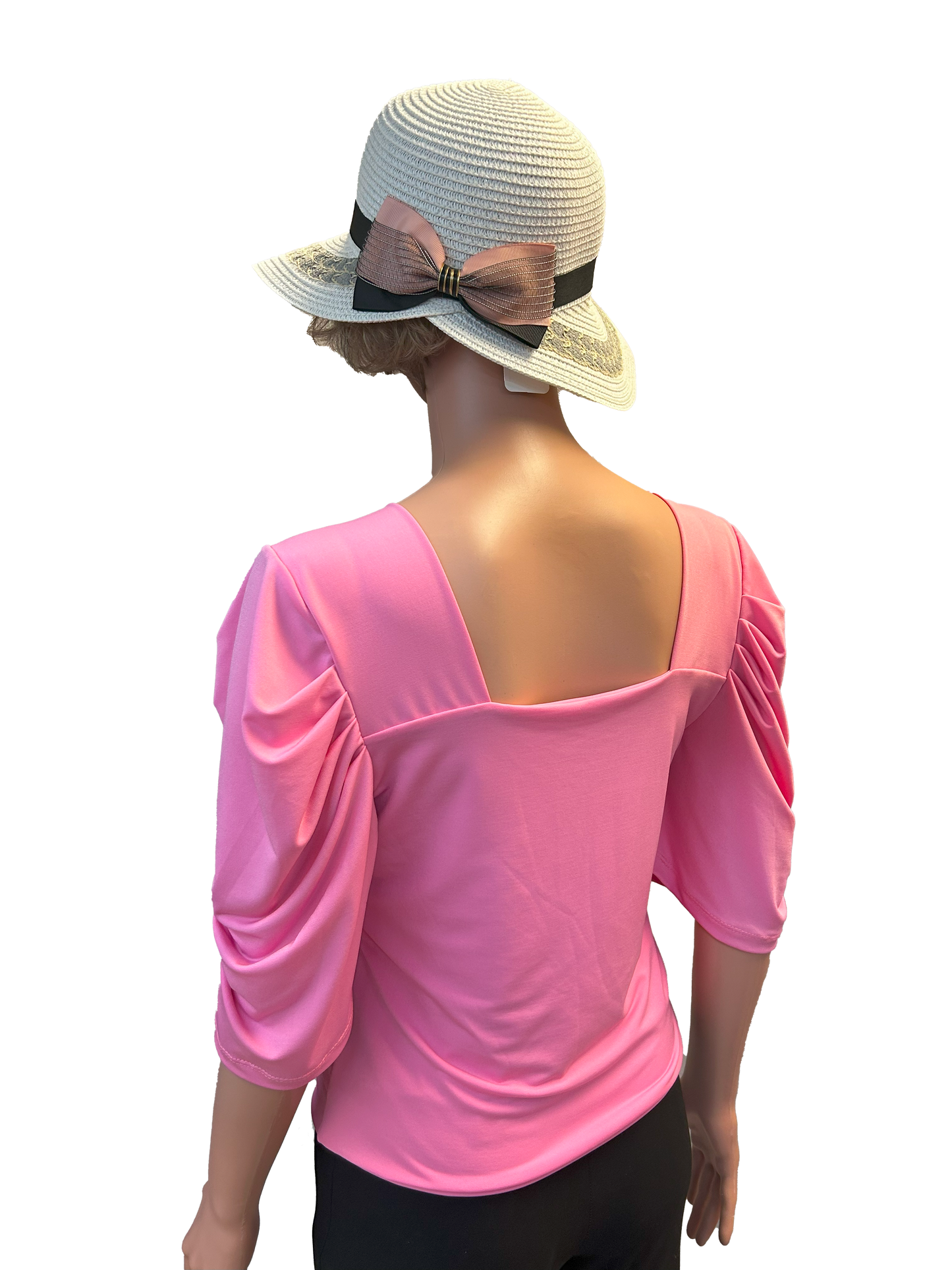 Paw Drazzel Boutique Women's Casualwear, Full Shoulder, Mid-Length Sleeve Tori Blouse