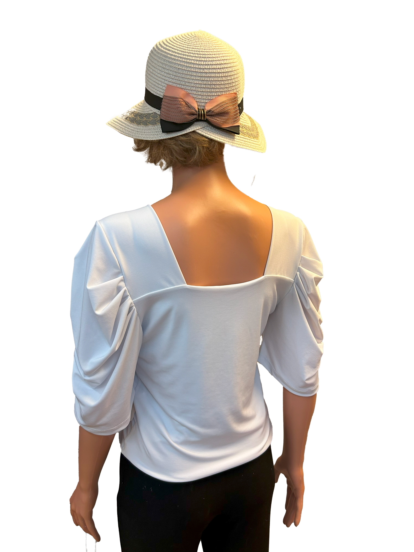 Paw Drazzel Boutique Women's Casualwear, Full Shoulder, Mid-Length Sleeve Tori Blouse