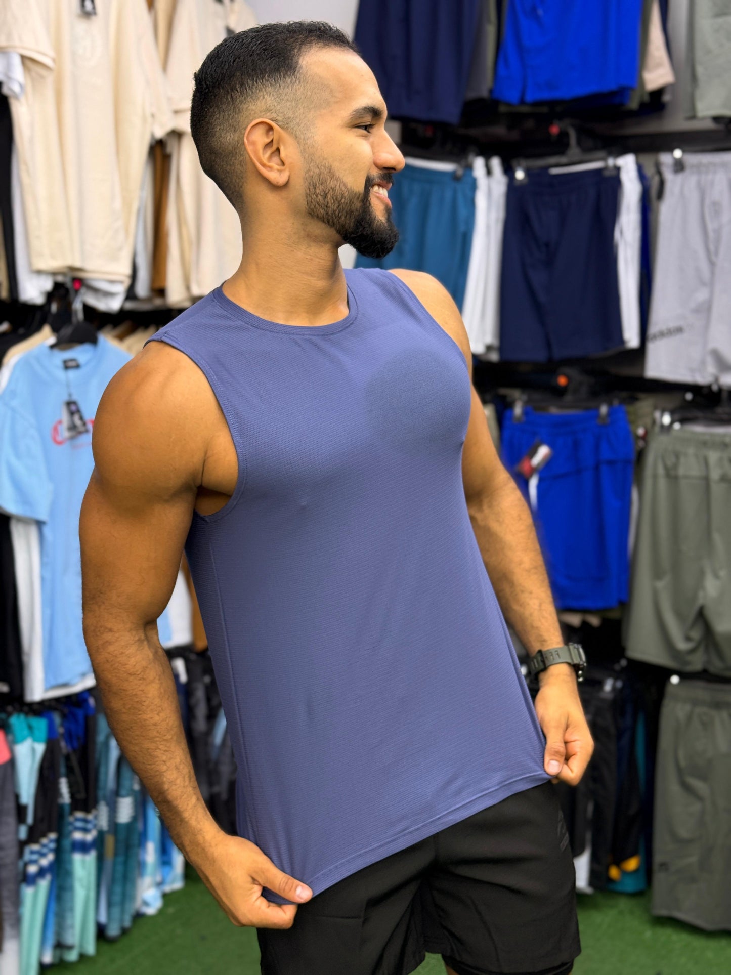 Paw Drazzel Boutique Men's Athletic Wear, Sleeveless, Round Neck, Tank Top