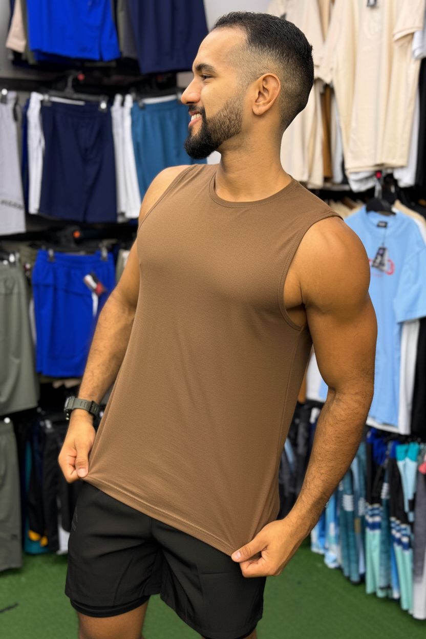 Paw Drazzel Boutique Men's Athletic Wear, Sleeveless, Round Neck, Tank Top