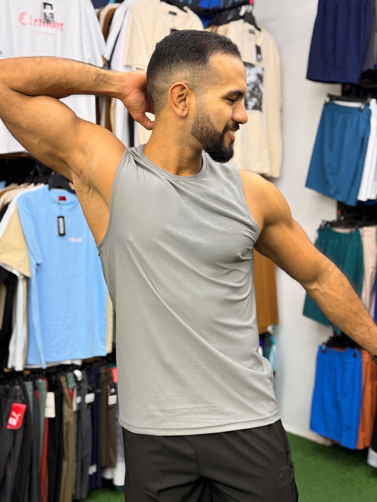 Paw Drazzel Boutique Men's Athletic Wear, Sleeveless, Round Neck, Tank Top