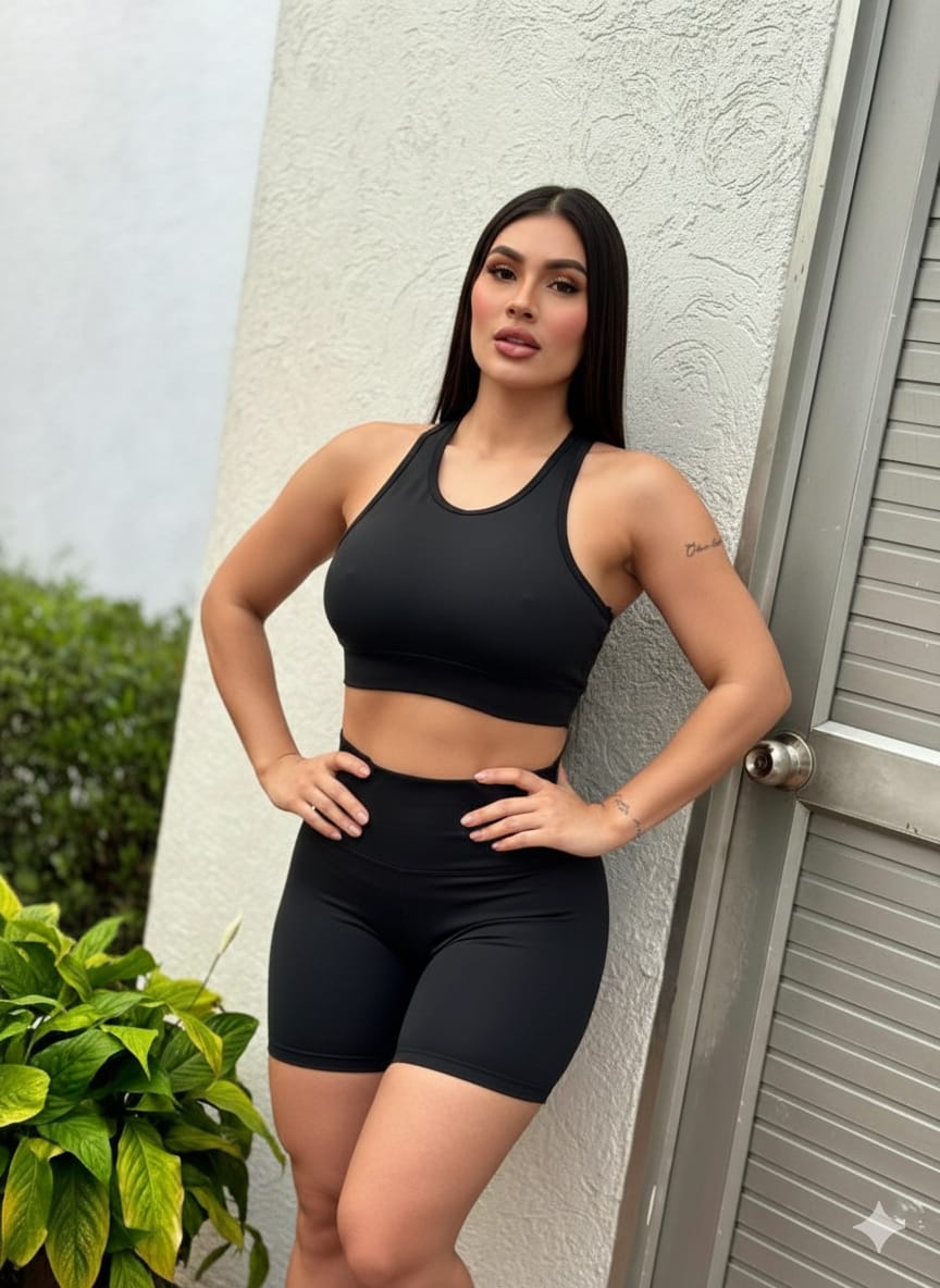 Paw Drazzel Boutique Women's Athletic Wear, Two-Piece, Short-Leg, Sports Bra, High Waist, Workout Set